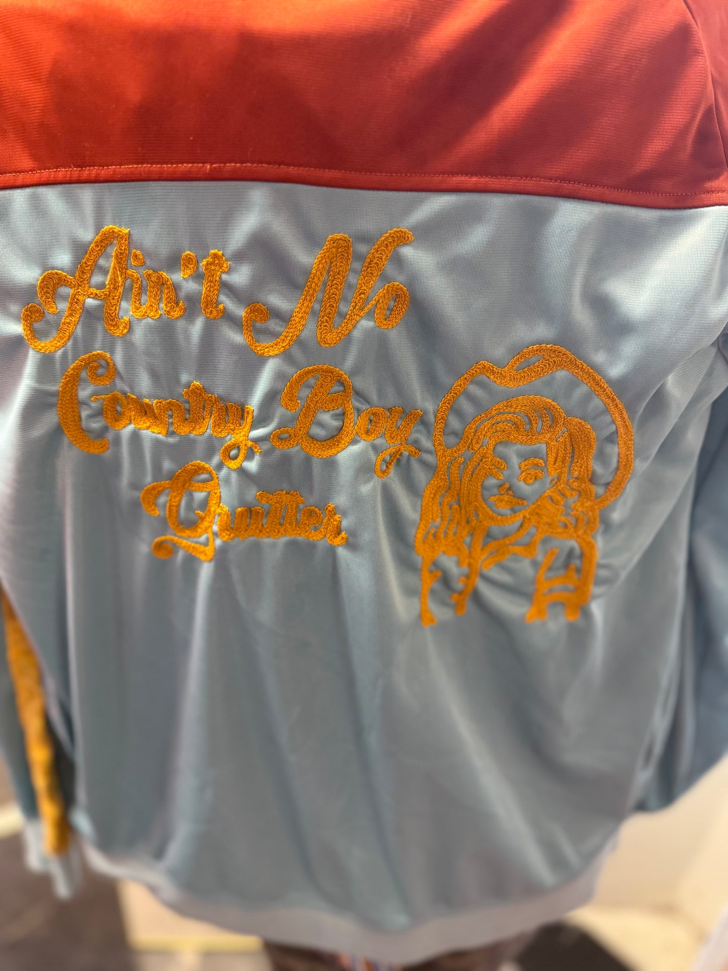 "Ain't No Country Boy Quitter" Kappa Track Jacket XL