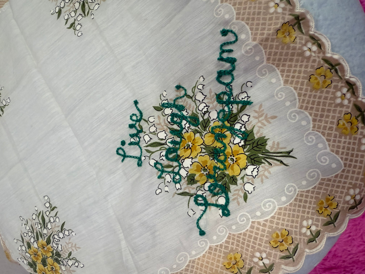 "Live Love Lorazepam" Vintage Hankie