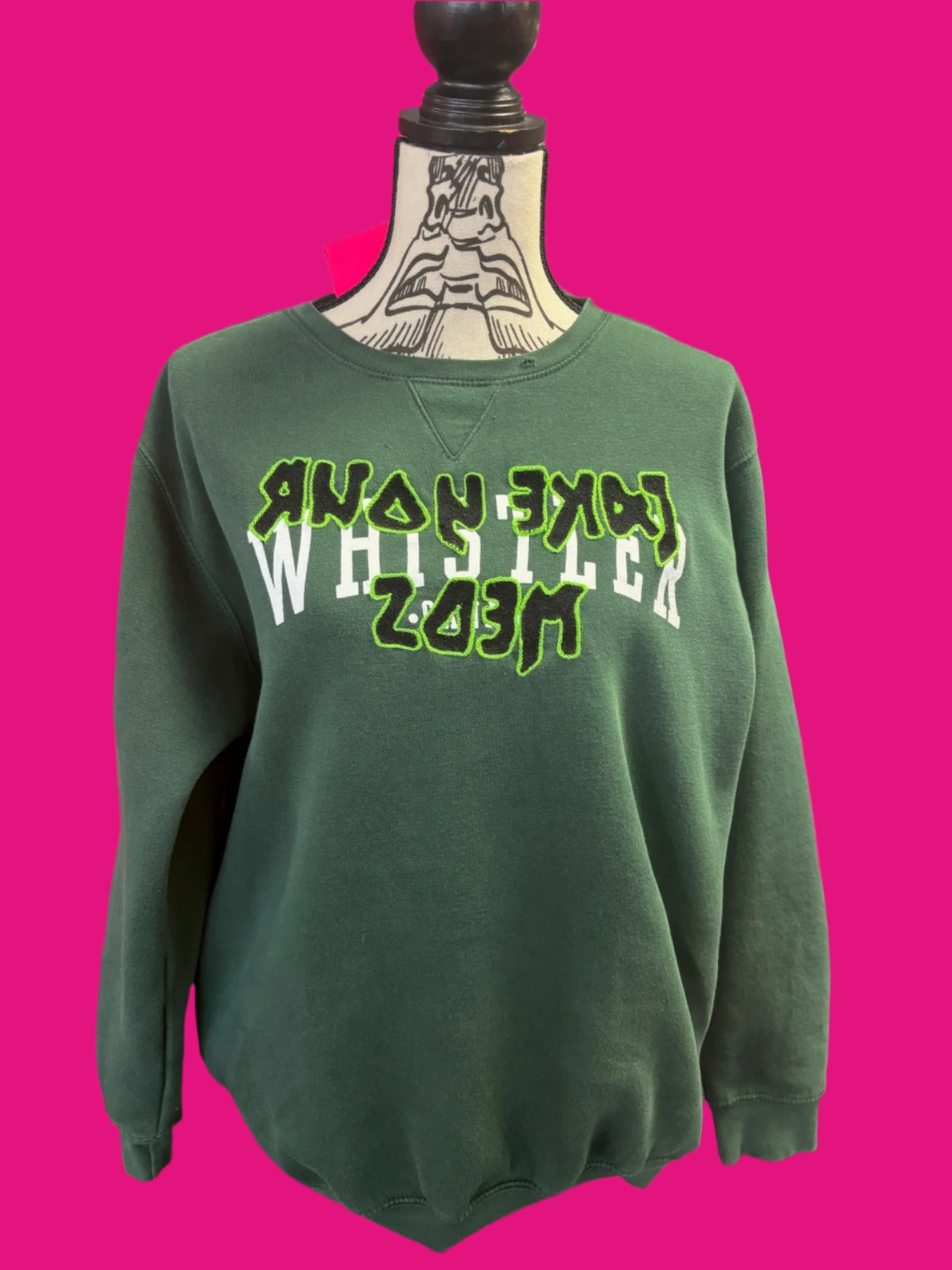 Green Whistler, Canada "Take Your Meds" Crewneck