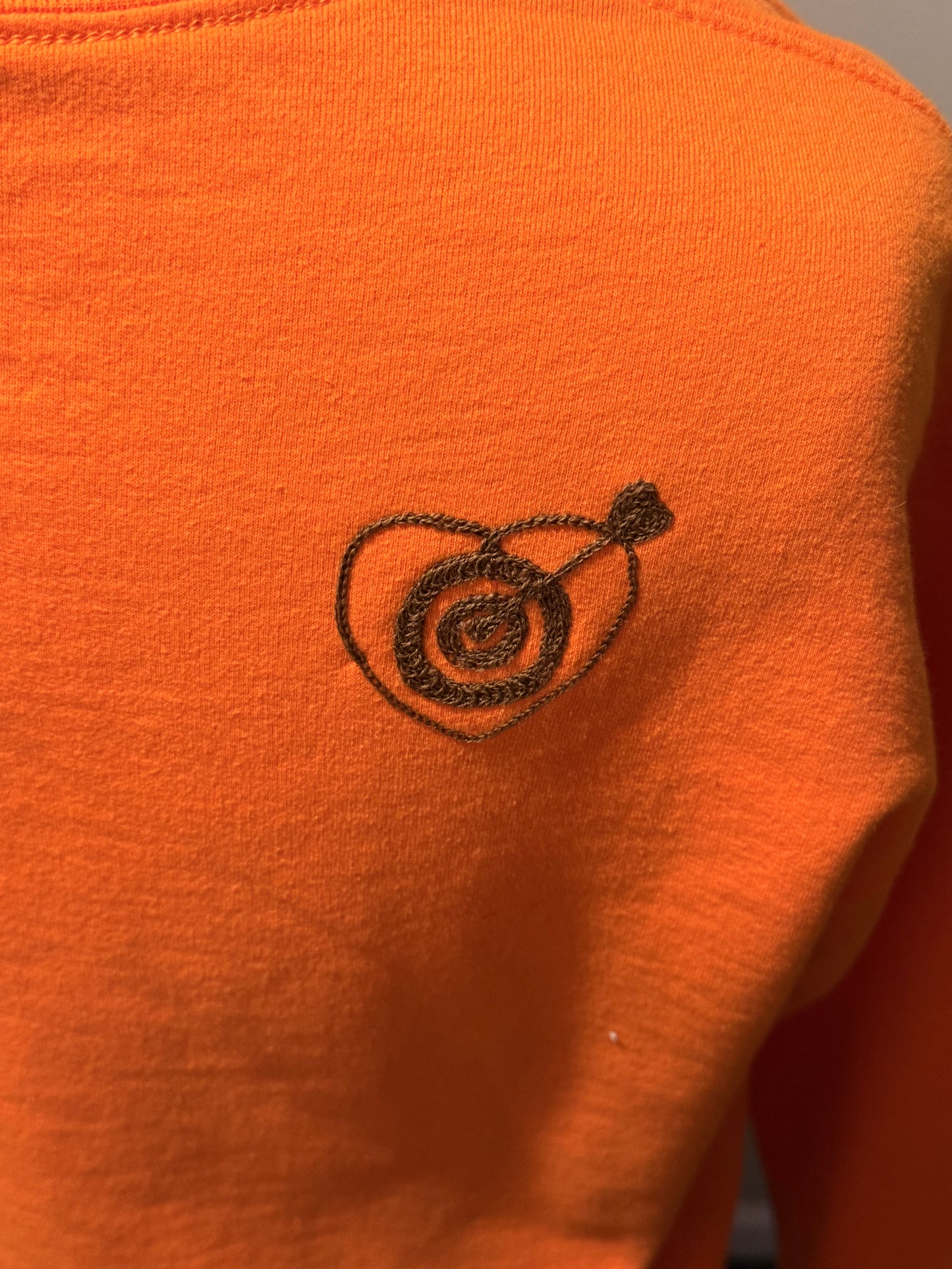 Cunting Season Blaze Orange Crewneck Sweatshirt with Heart Target