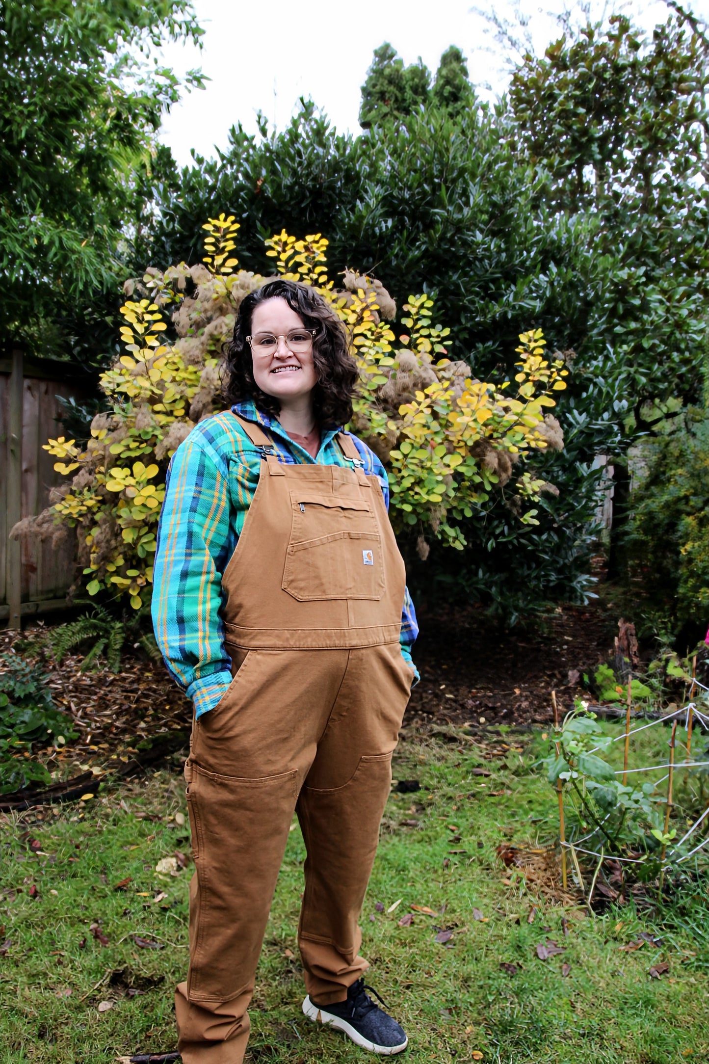Traditional Tattoo Duck Canvas Overalls