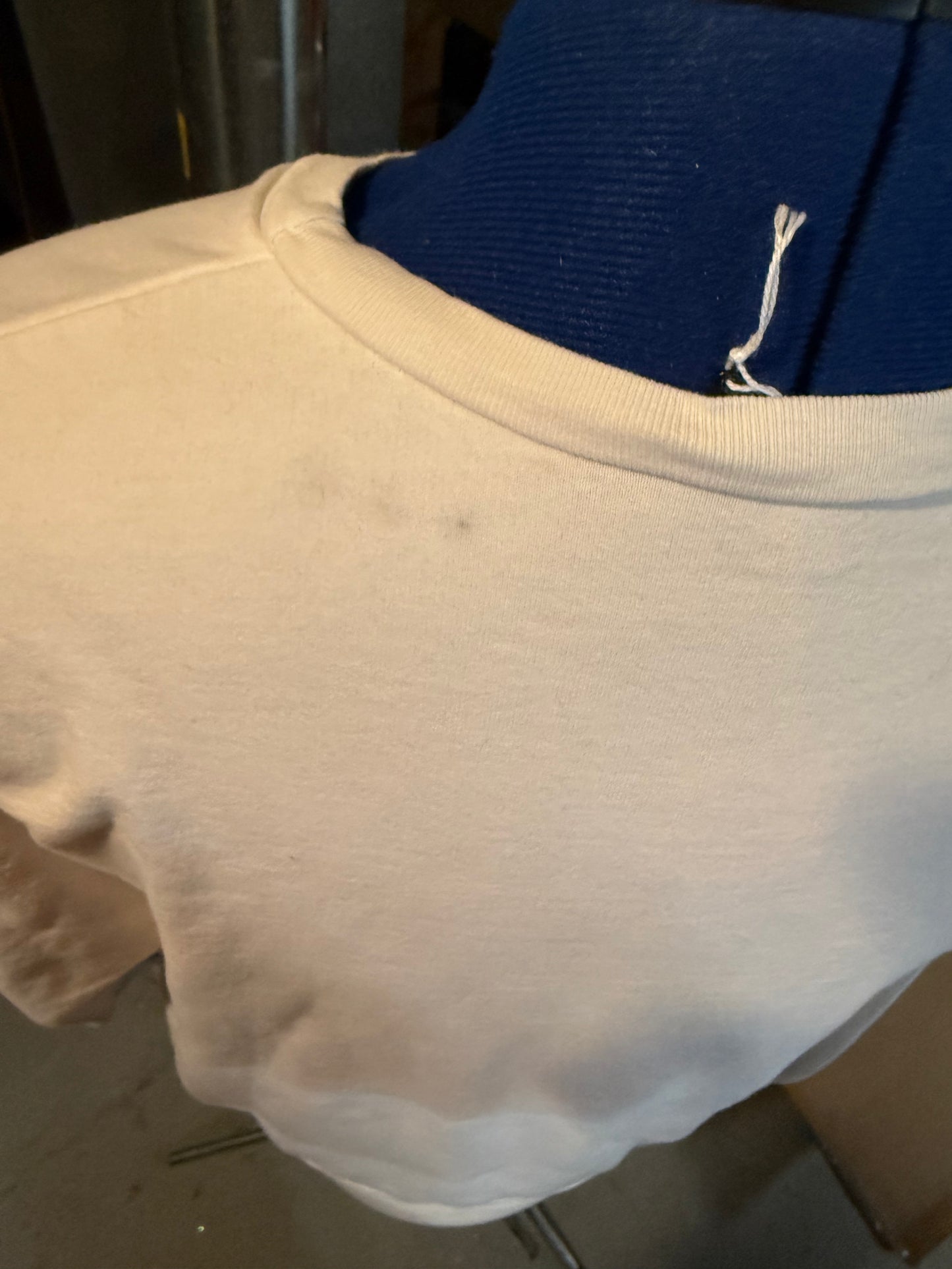 "Bitin List" White Mother Screenprinted + Stitched Crewneck Sweatshirt