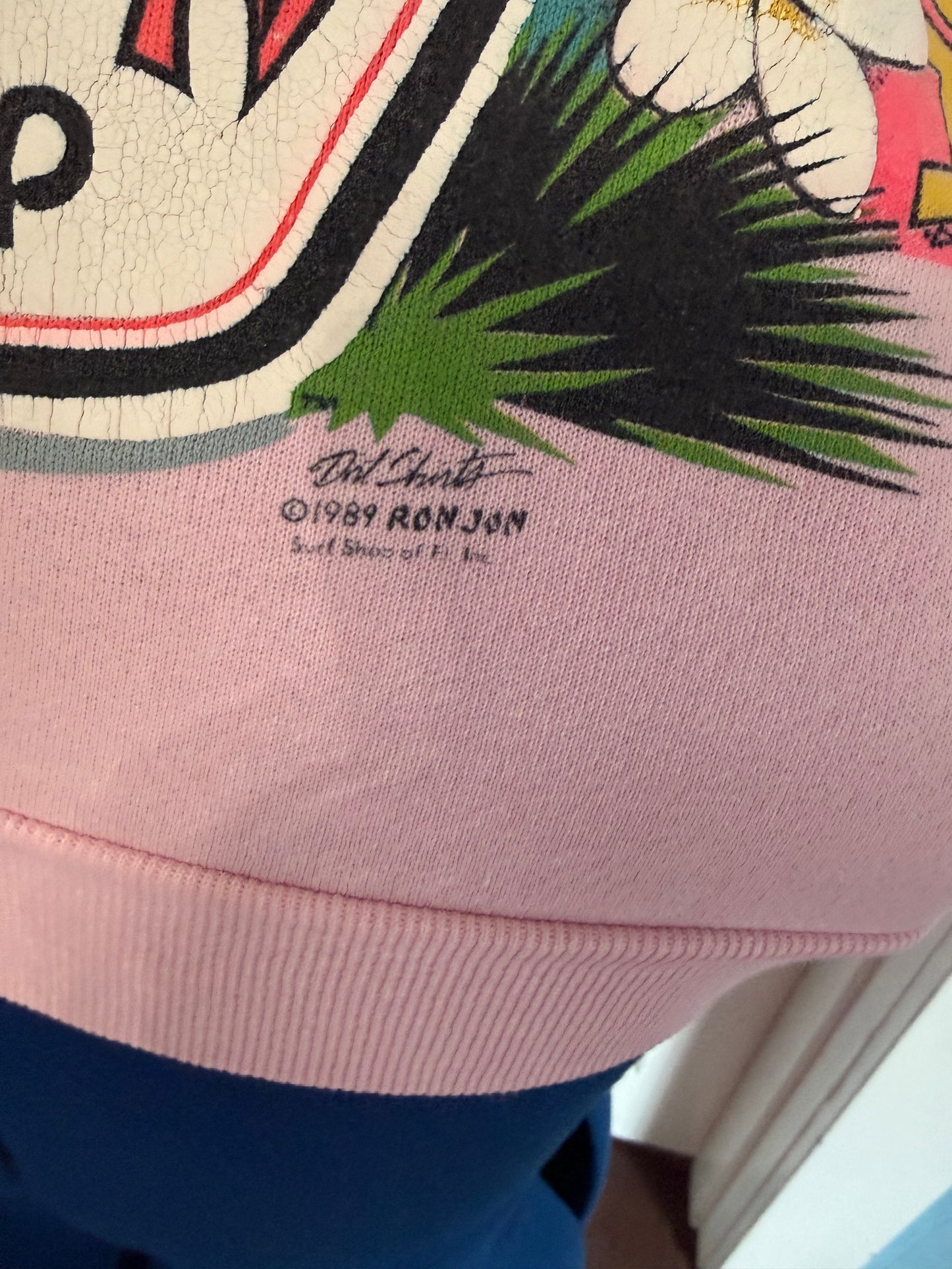 VTG Pink Ron Jon Surf Shop Cocoa Beach Zip-Up Hoodie