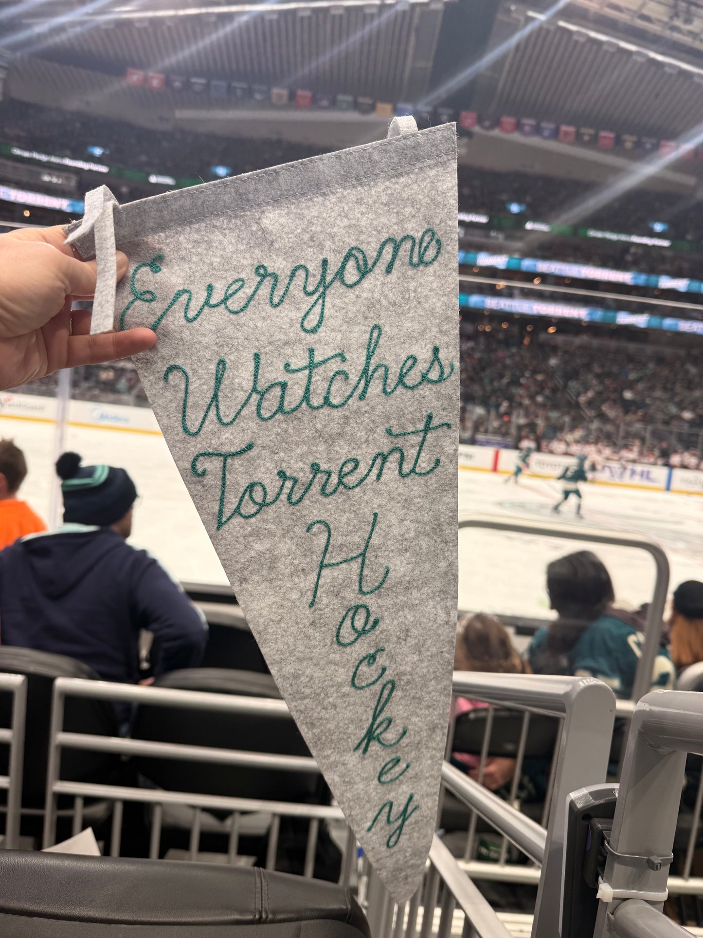 Chainstitched Felt Pennants