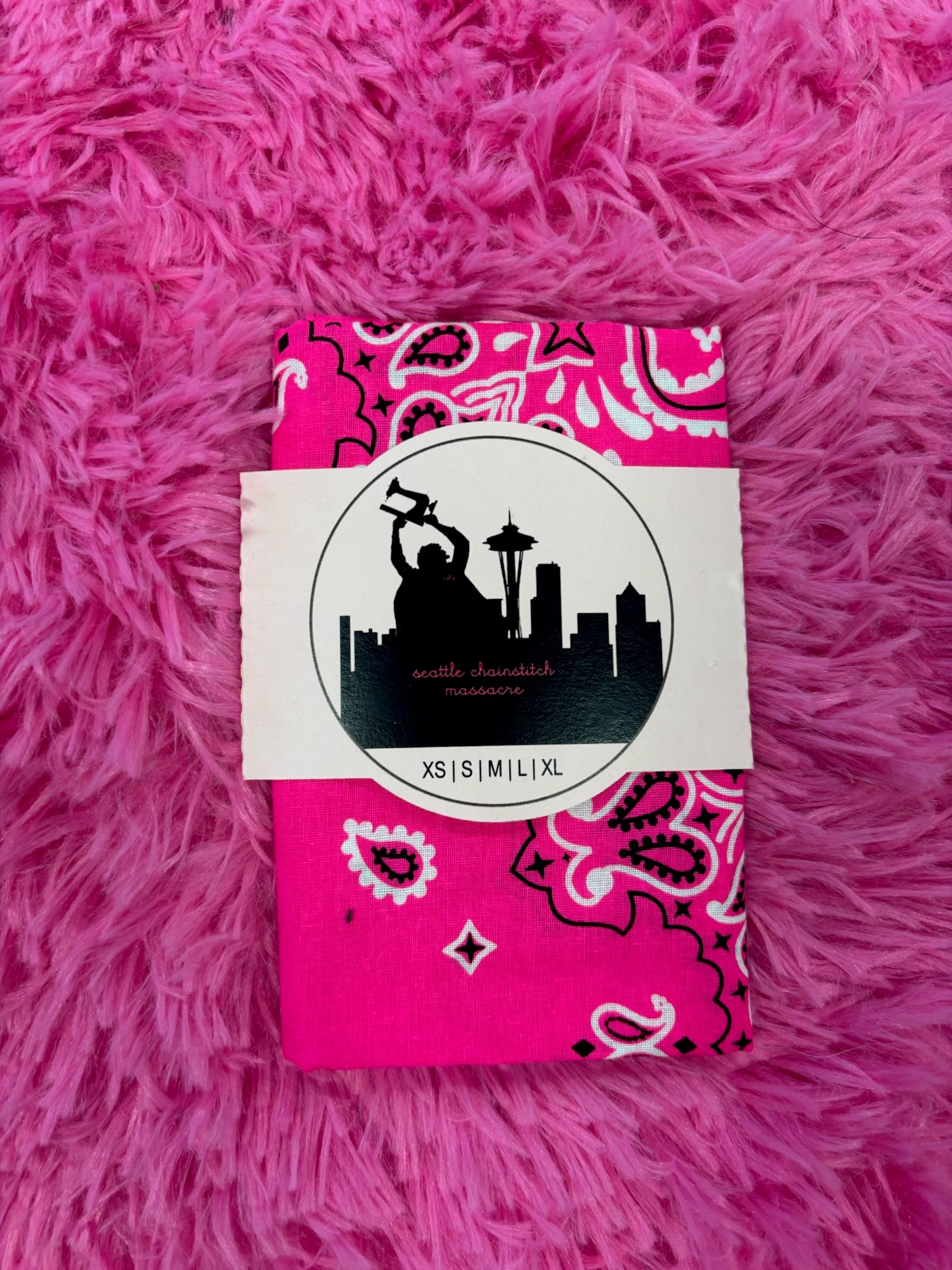 Chainstitched Cotton Paisley Bandana
