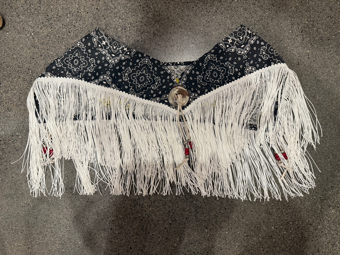 Country Music Made Me Gay Vintage Fringe Concho Cowl BandanaScarf