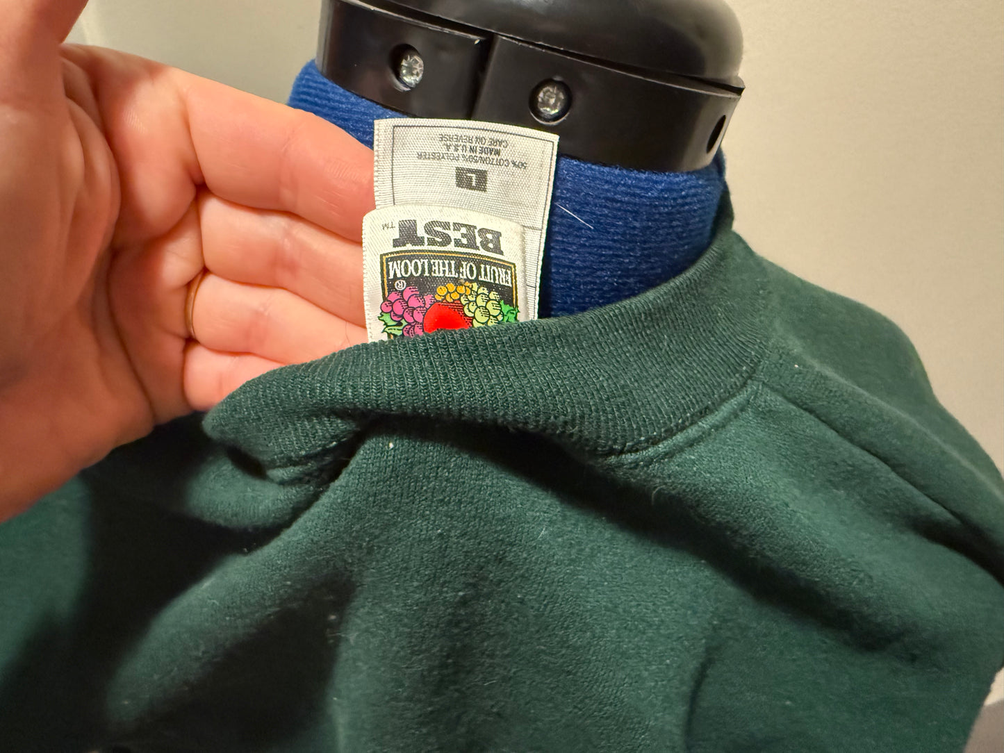 "Festive & Feral" Vintage 90s Red + Green Holiday Christmas Screen Print Sweatshirt