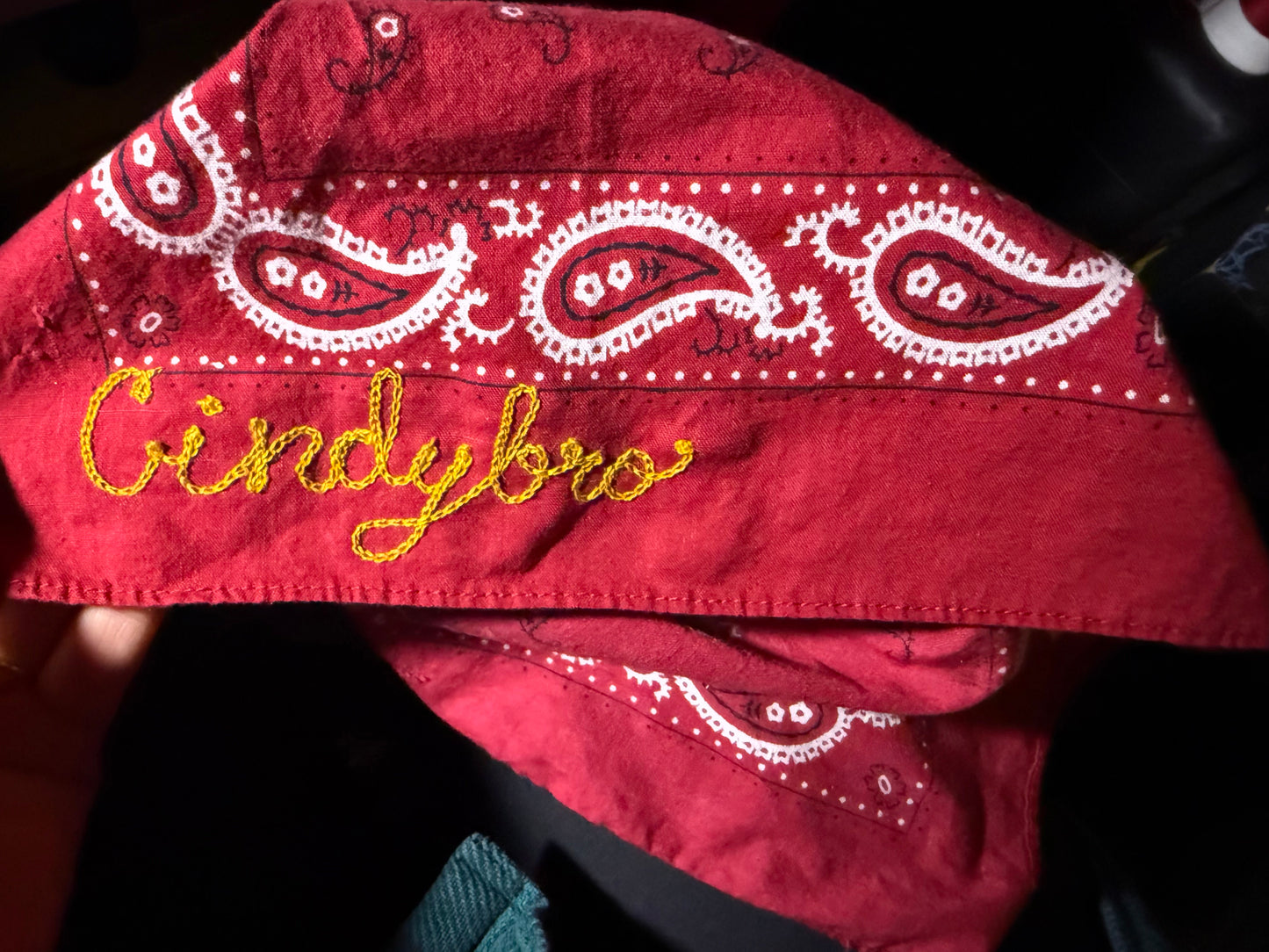 Chainstitched Solid Bandana