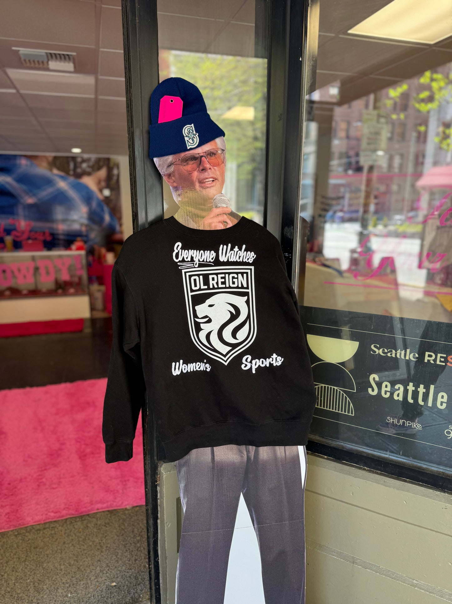 "Everyone Watches Women's Sports" Seattle Reign Old Logo Crewneck