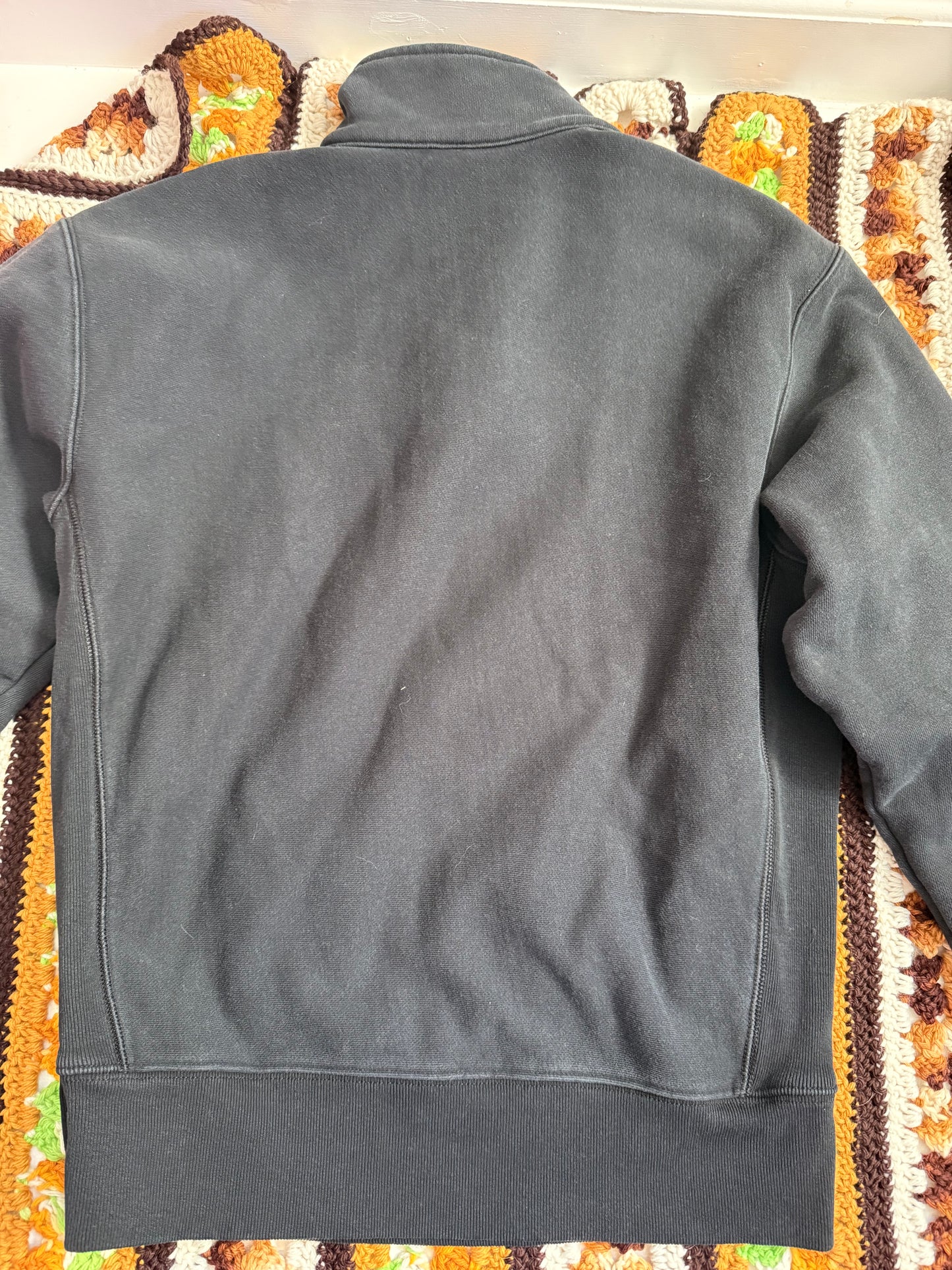 I <3 Ceasar Salad Vintage Black Half Zip Champion Sweatshirt - Medium