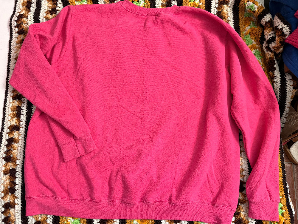 I <3 Yacht Rock Pink Vintage Crewneck - 2XL