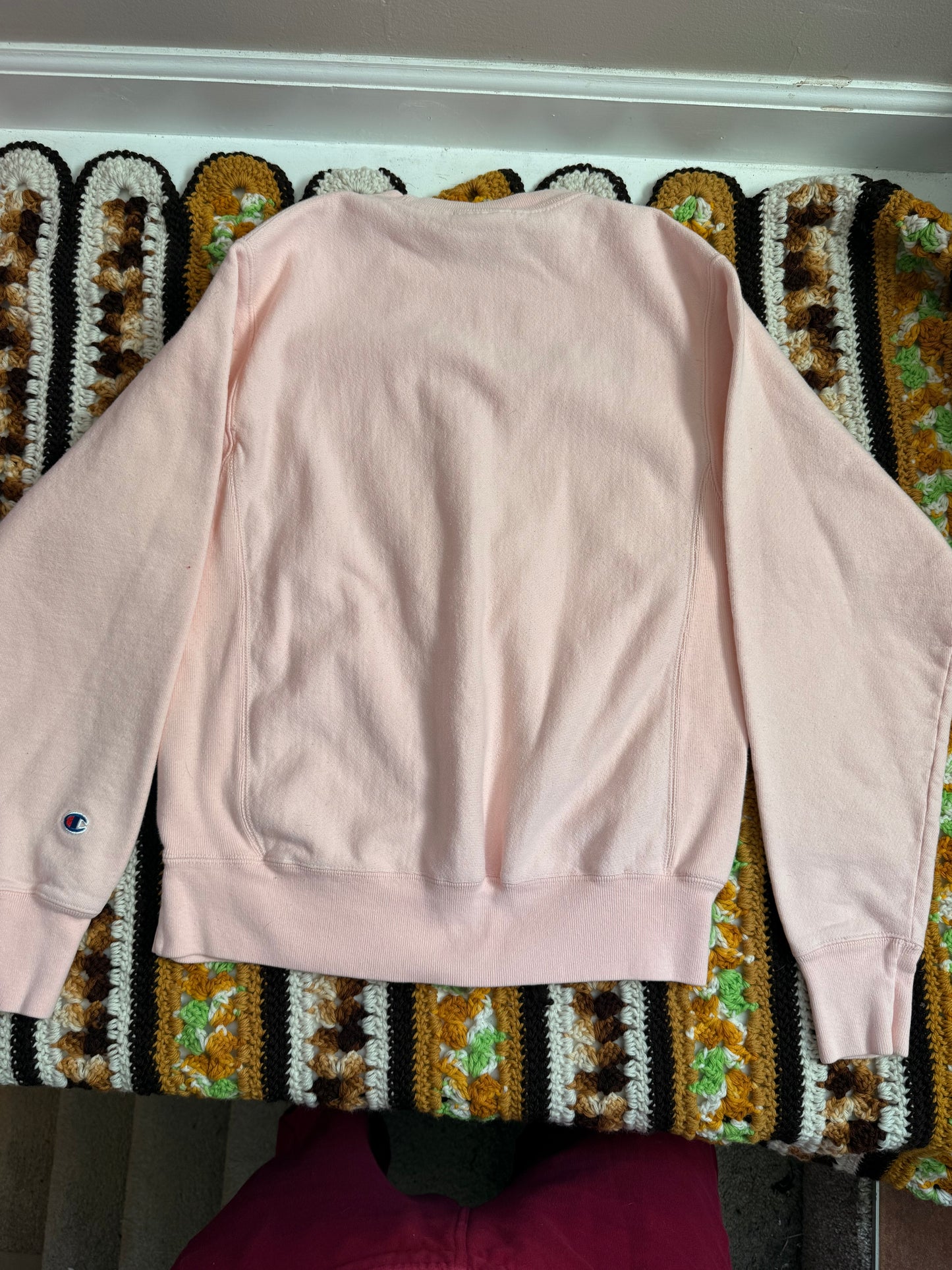 I <3 Carbs Vintage Light Pink Champion Sweatshirt - Small