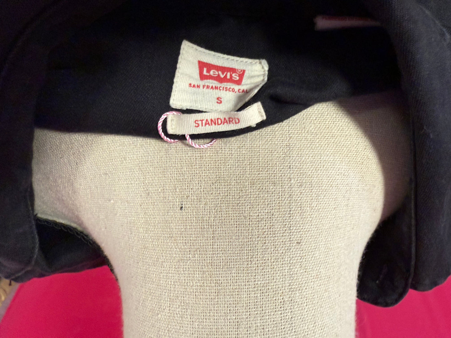 Black Western Style Levi's Pearl Snap with Black Snaps