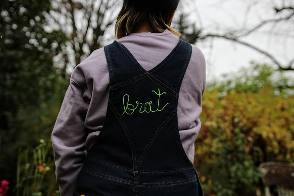 "brat" with Fire Dark Denim Overalls Carhartt