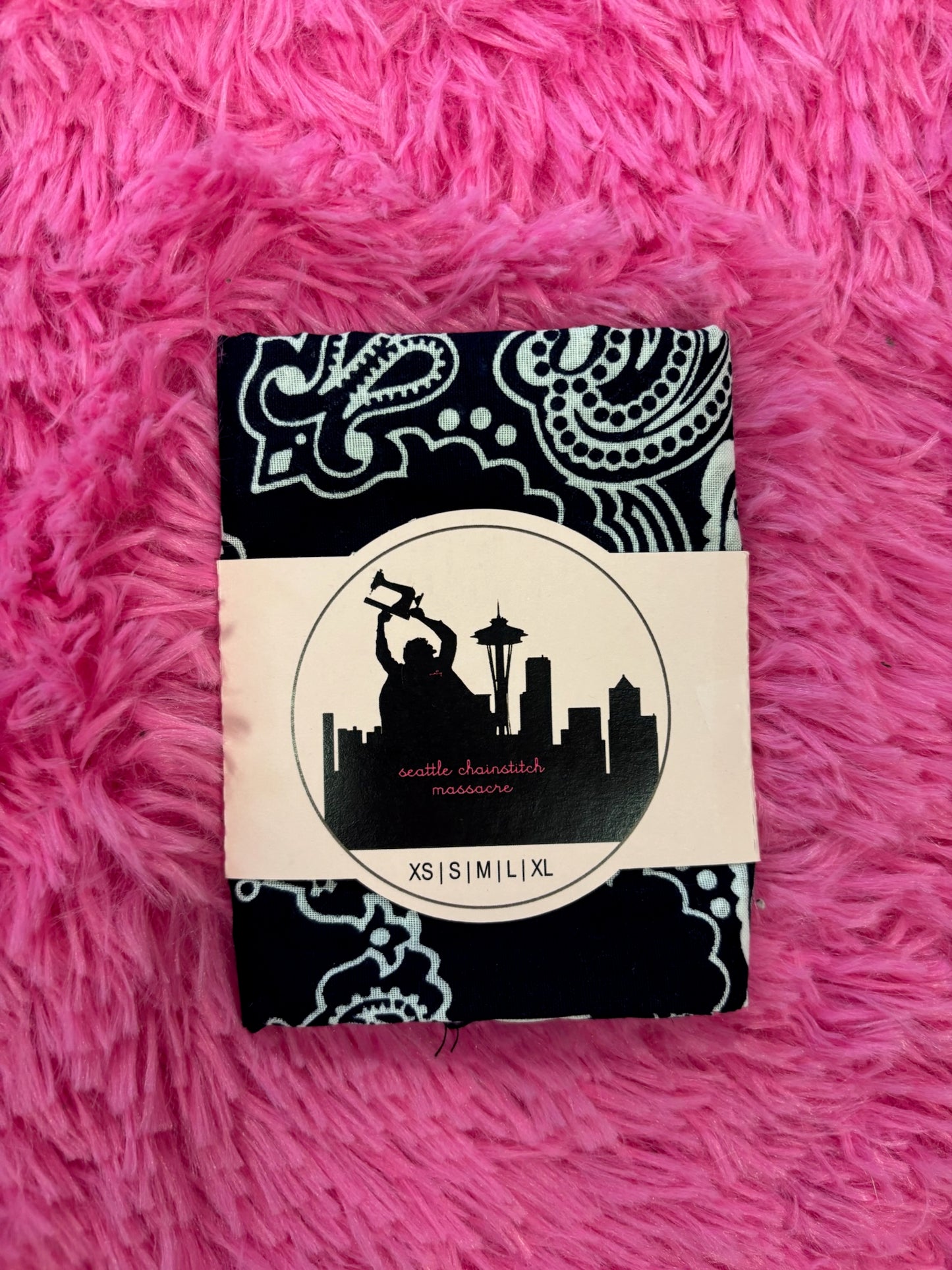 Chainstitched Cotton Paisley Bandana