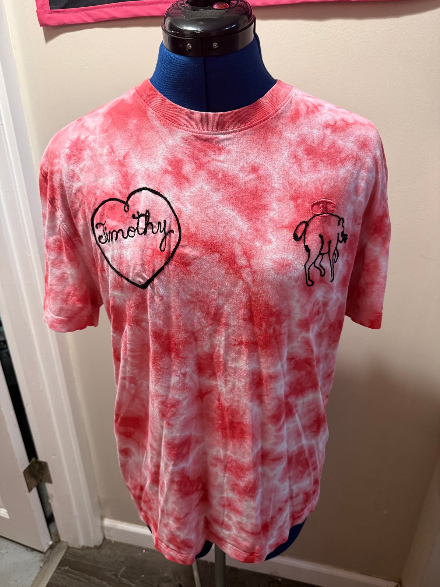 I <3 Jimothy VTG S/S Red Tie-Dye Tee - MD