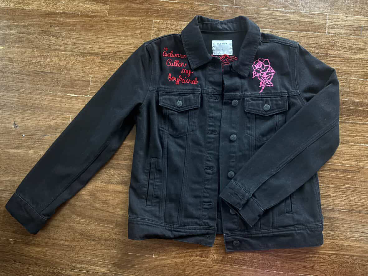 Edward Cullen is my BF Black Denim Jacket