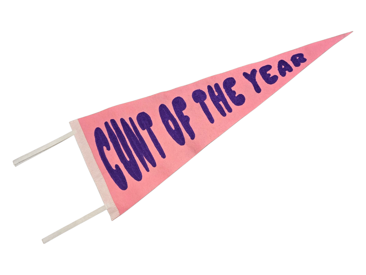 Chainstitched Felt Pennants