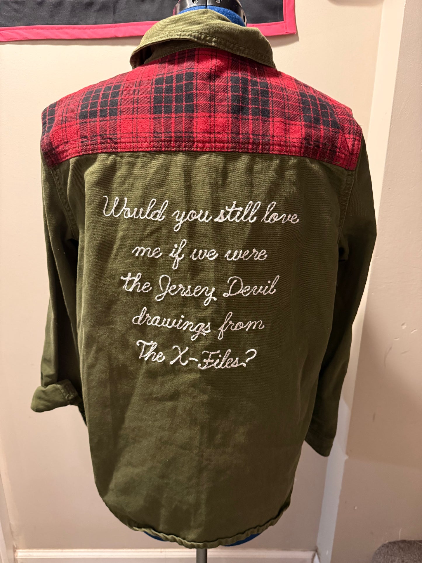 The Jersey Devil Plaid Flannel Button-Up Shirt - LG