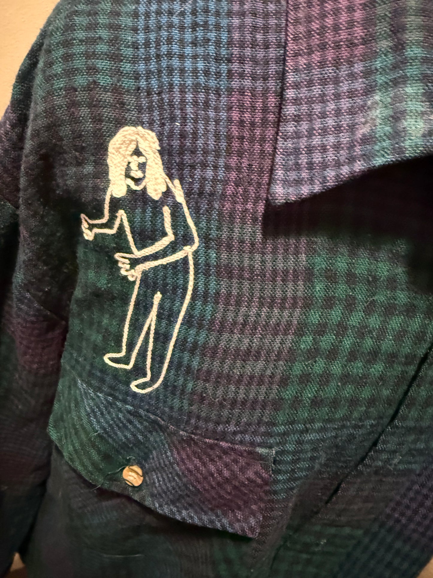 The Jersey Devil Plaid Flannel Button-Up Shirt - LG