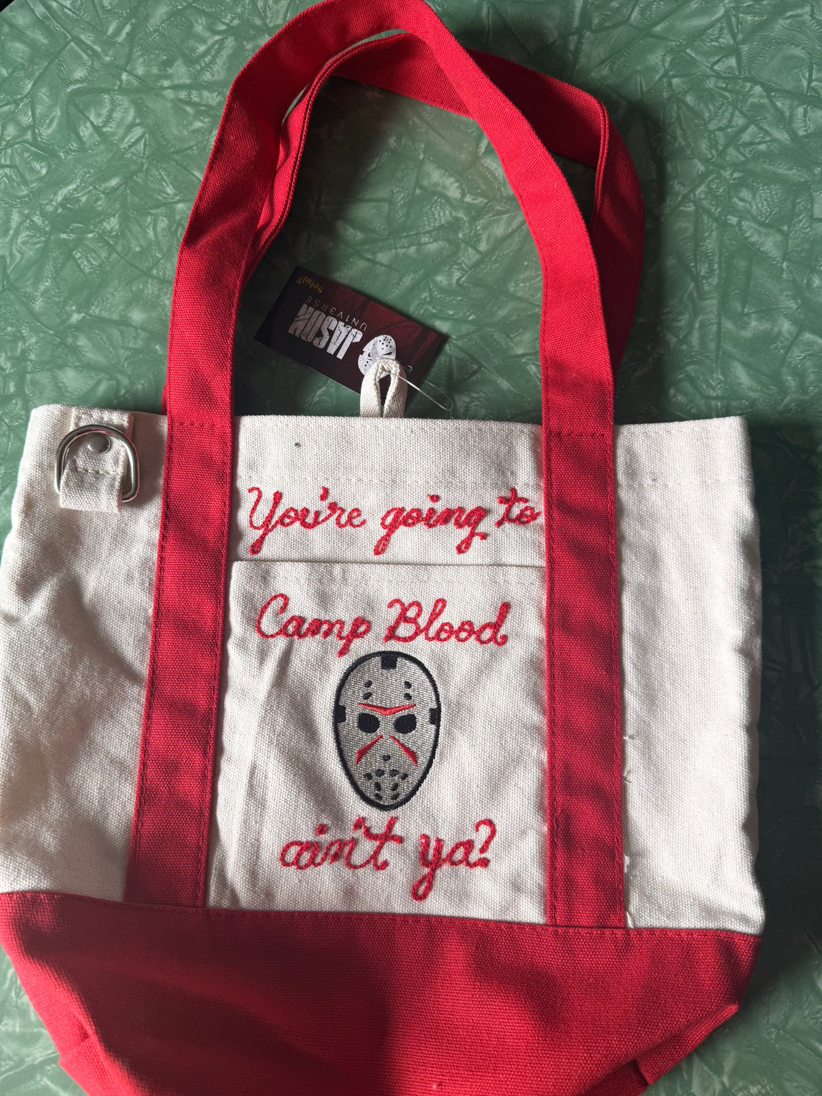 You're going to Camp Blood, ain't ya? Jason Mini-Tote