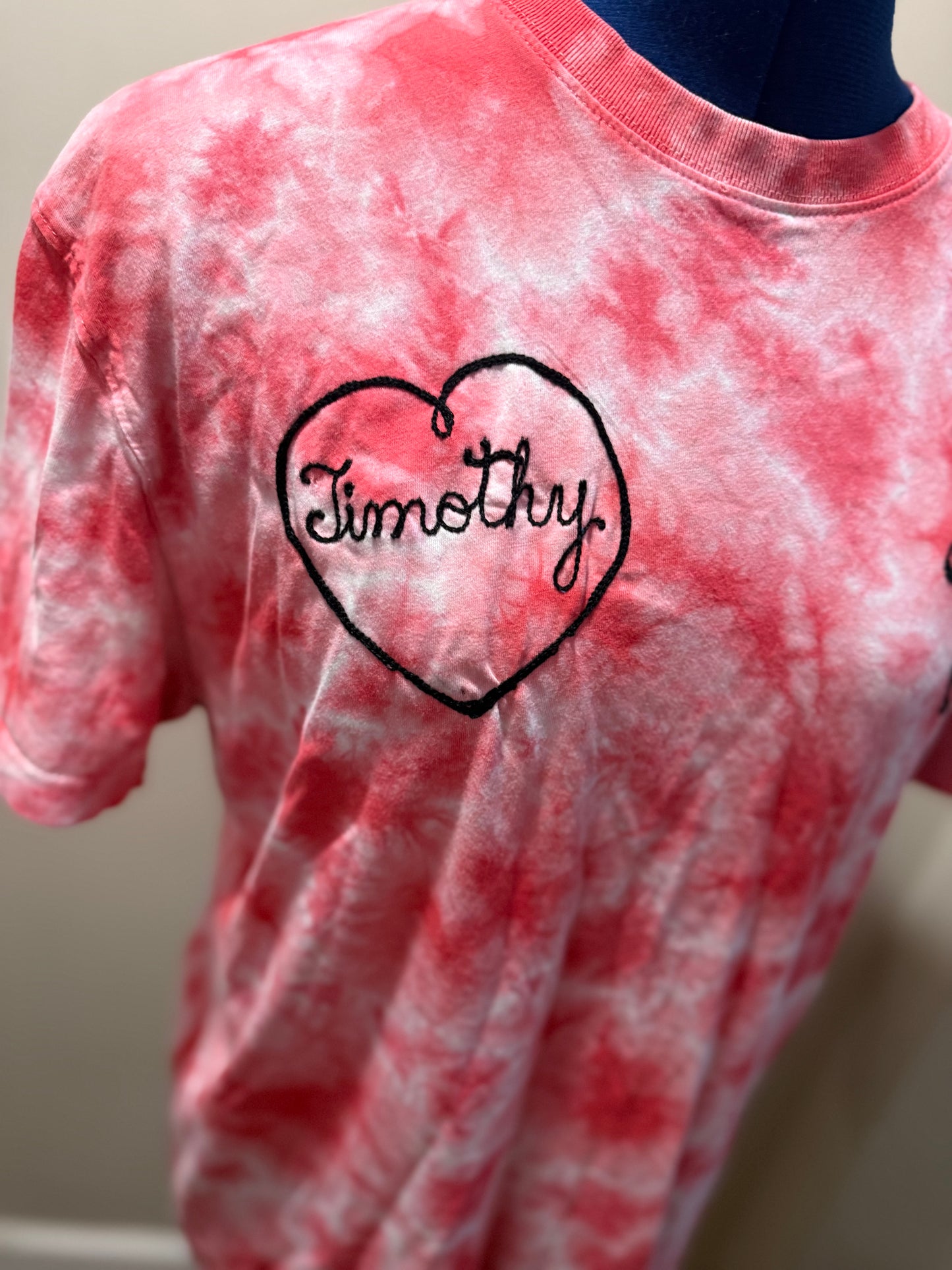I <3 Jimothy VTG S/S Red Tie-Dye Tee - MD