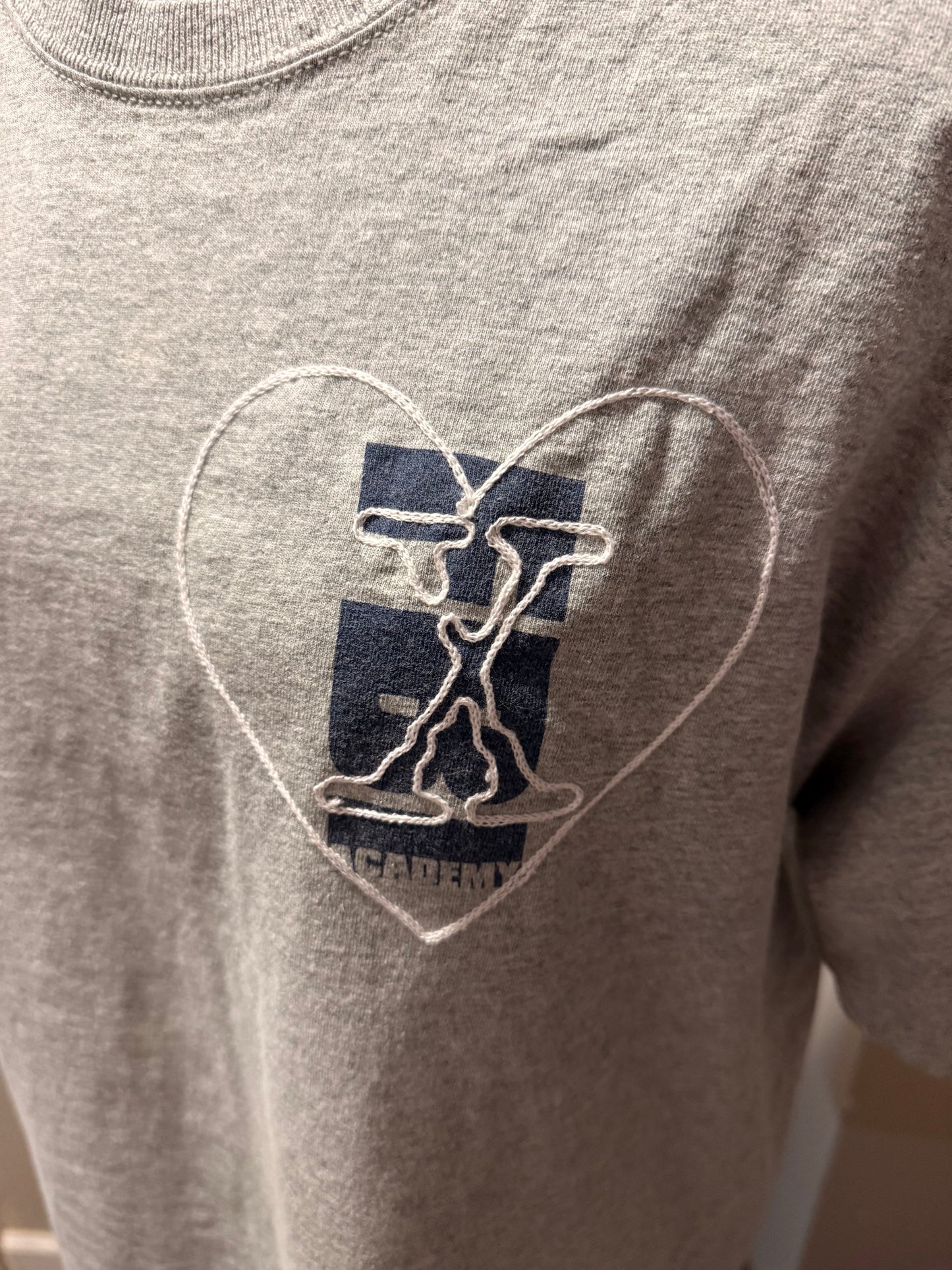 Bi in FBI VTG Gray S/S Crewneck Tee - LG