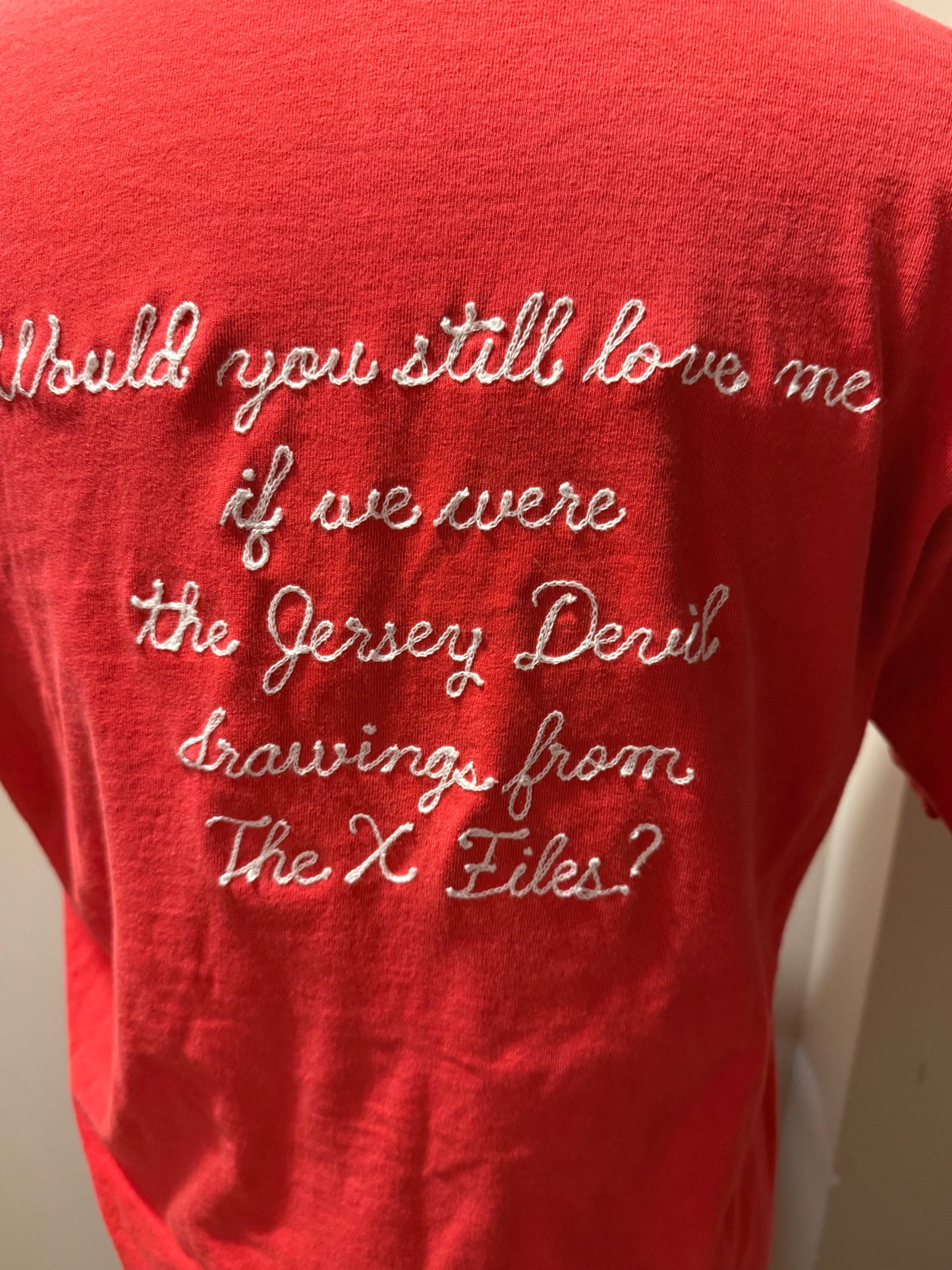 The Jersey Devil VTG Red FBI Academy S/S Tee - LG