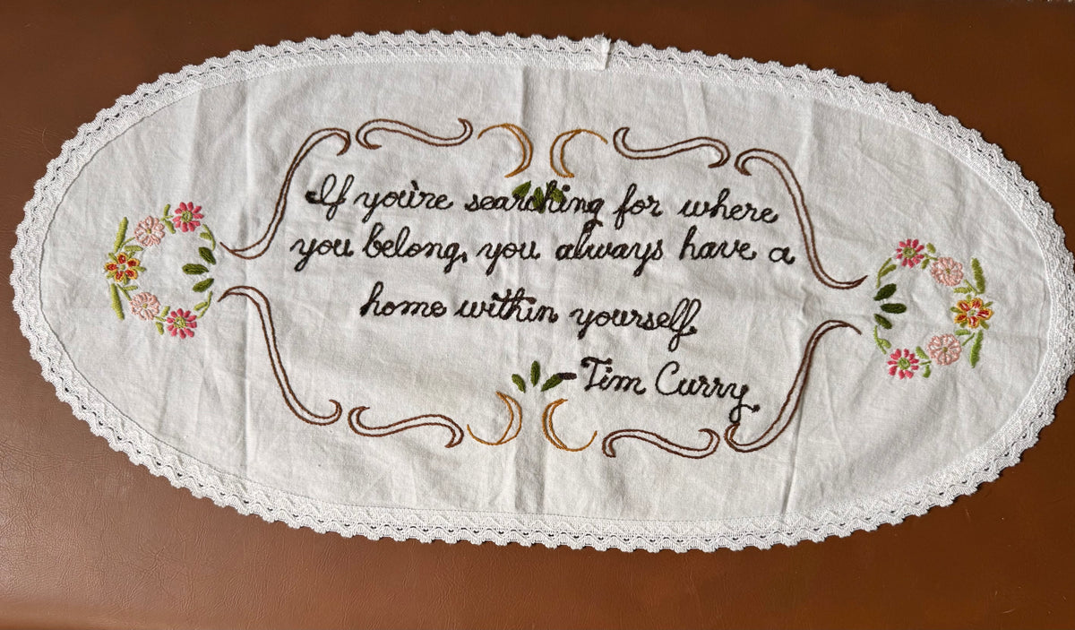 Tim Curry Home Within Yourself Memorial Quote Table Linen