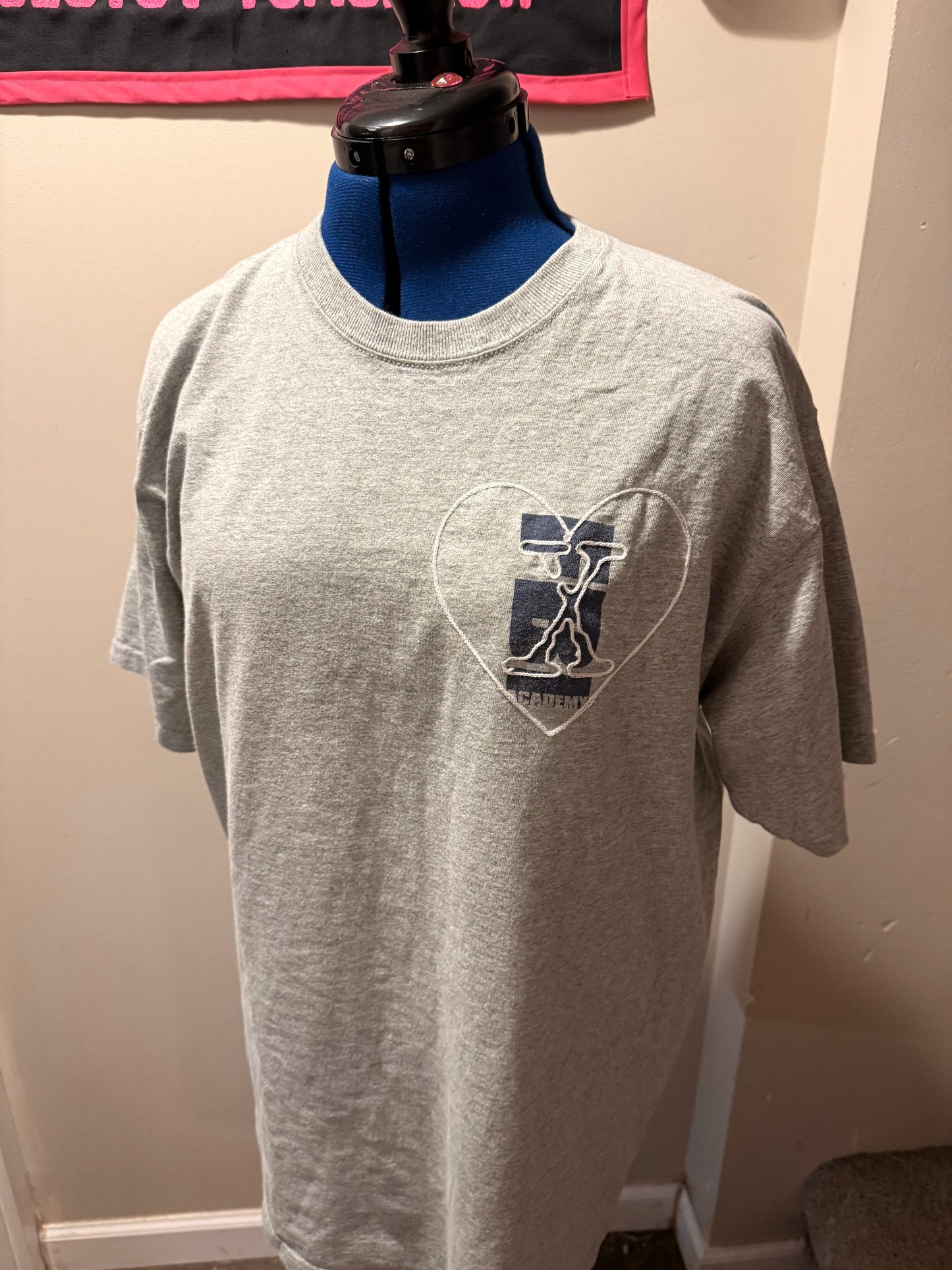 Bi in FBI VTG Gray S/S Crewneck Tee - LG
