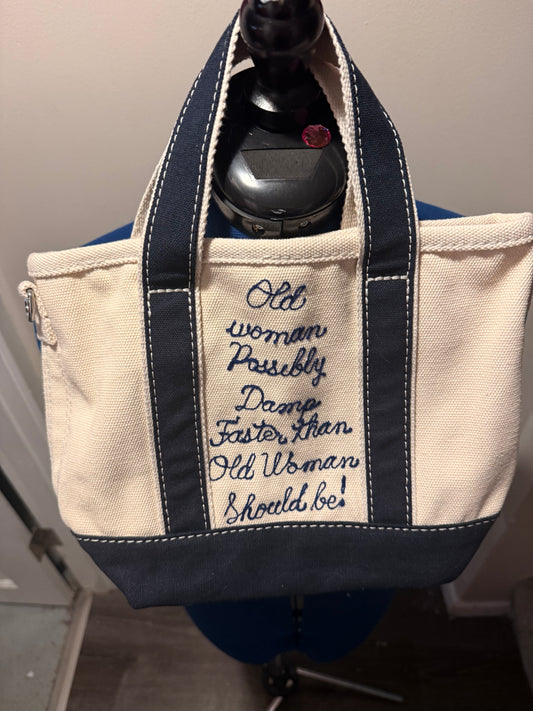 Sea Hag Bag Widow's Bay Small Tote - Navy Blue