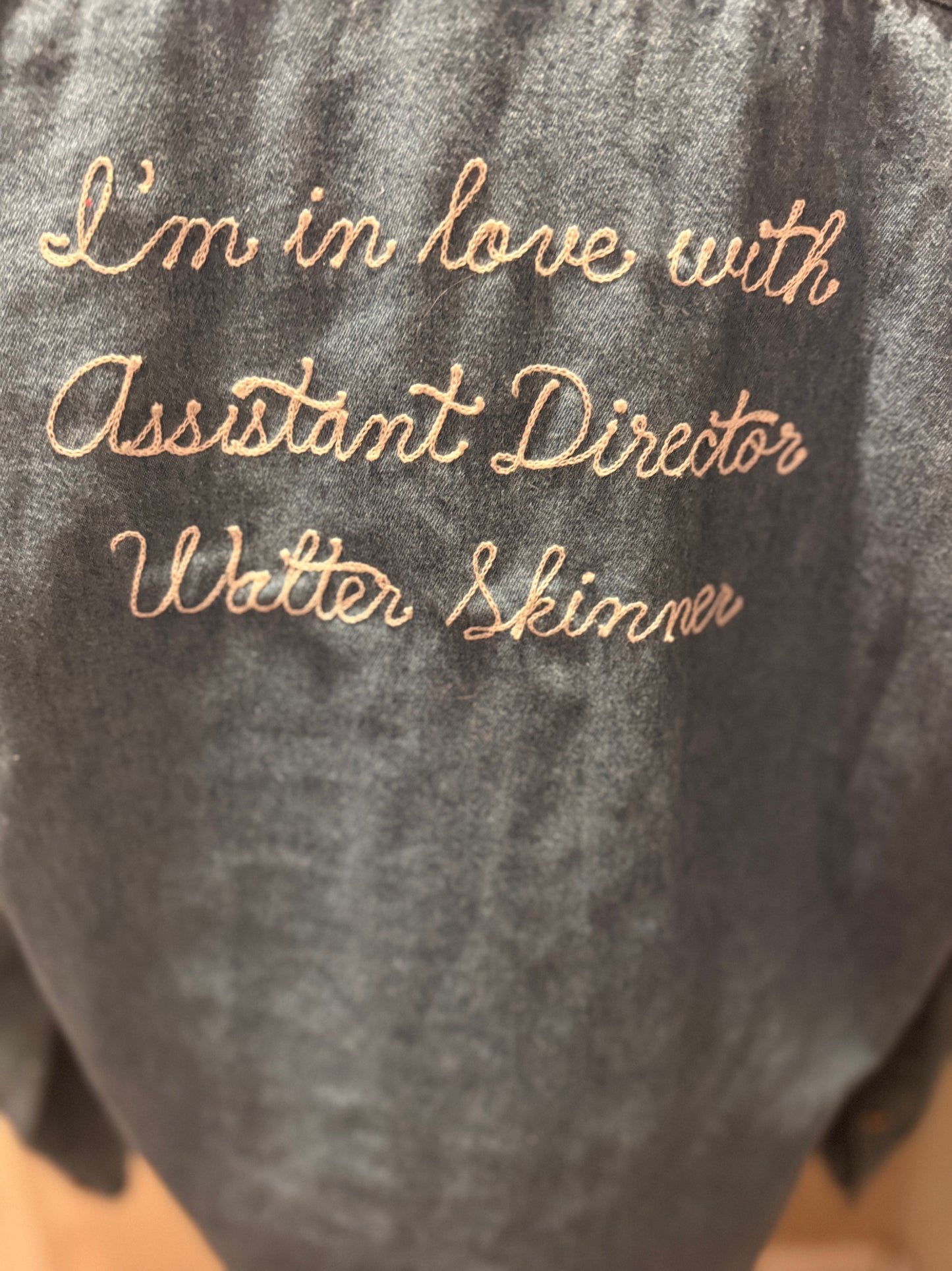 I'm in love with AD Skinner VTG Blue Denim Button-Up L/S Shirt - MD