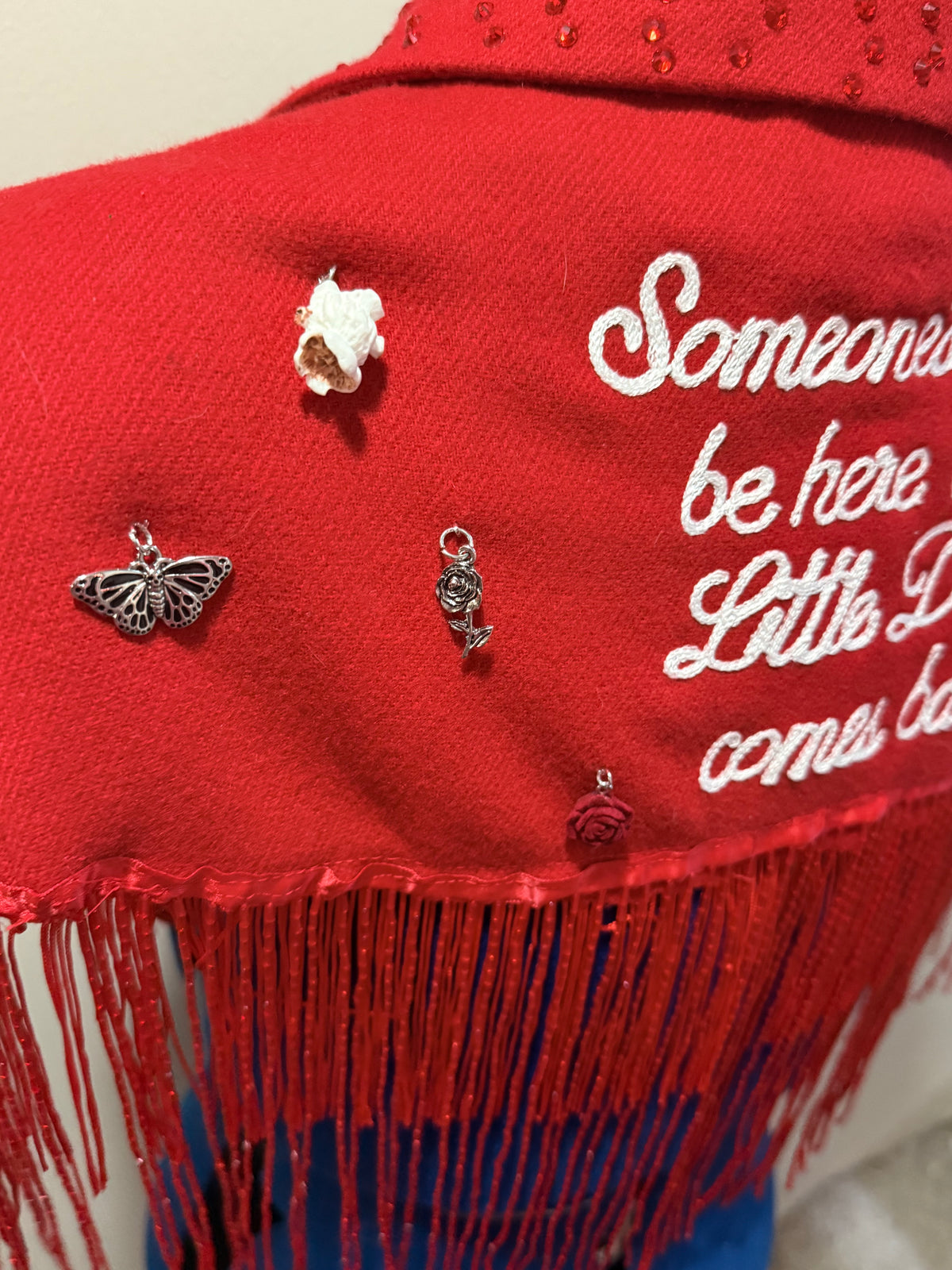 Somebody's Gotta Be Here When Little Death Comes Back Red Disco Cape