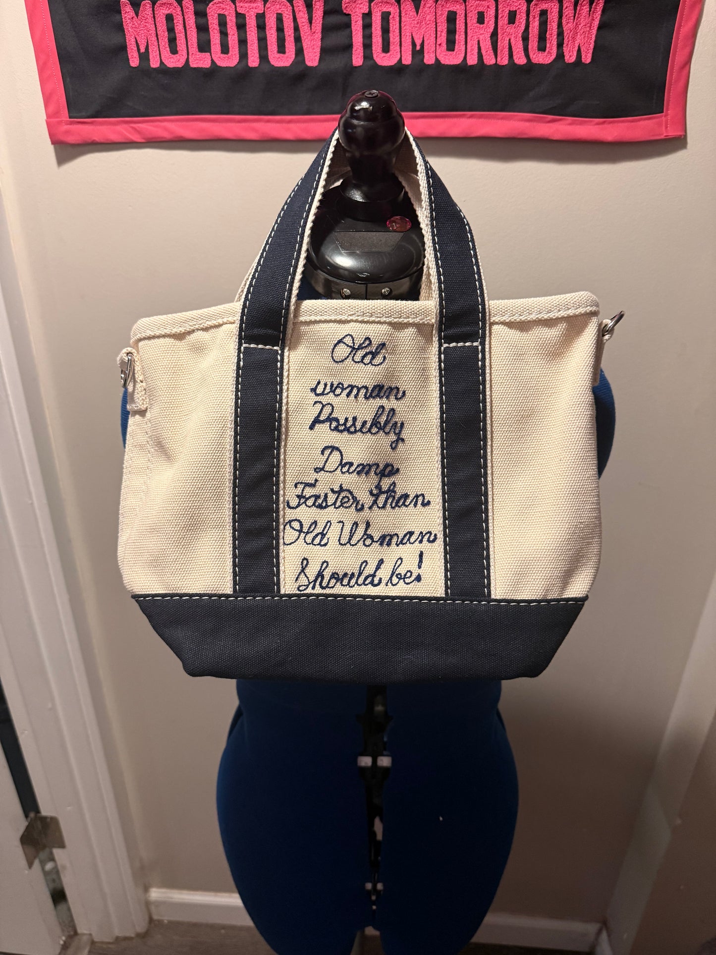 Sea Hag Bag Widow's Bay Small Tote - Navy Blue