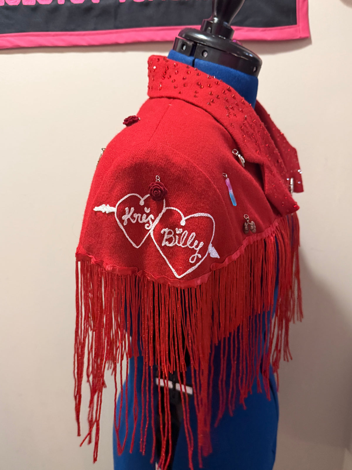 Somebody's Gotta Be Here When Little Death Comes Back Red Disco Cape