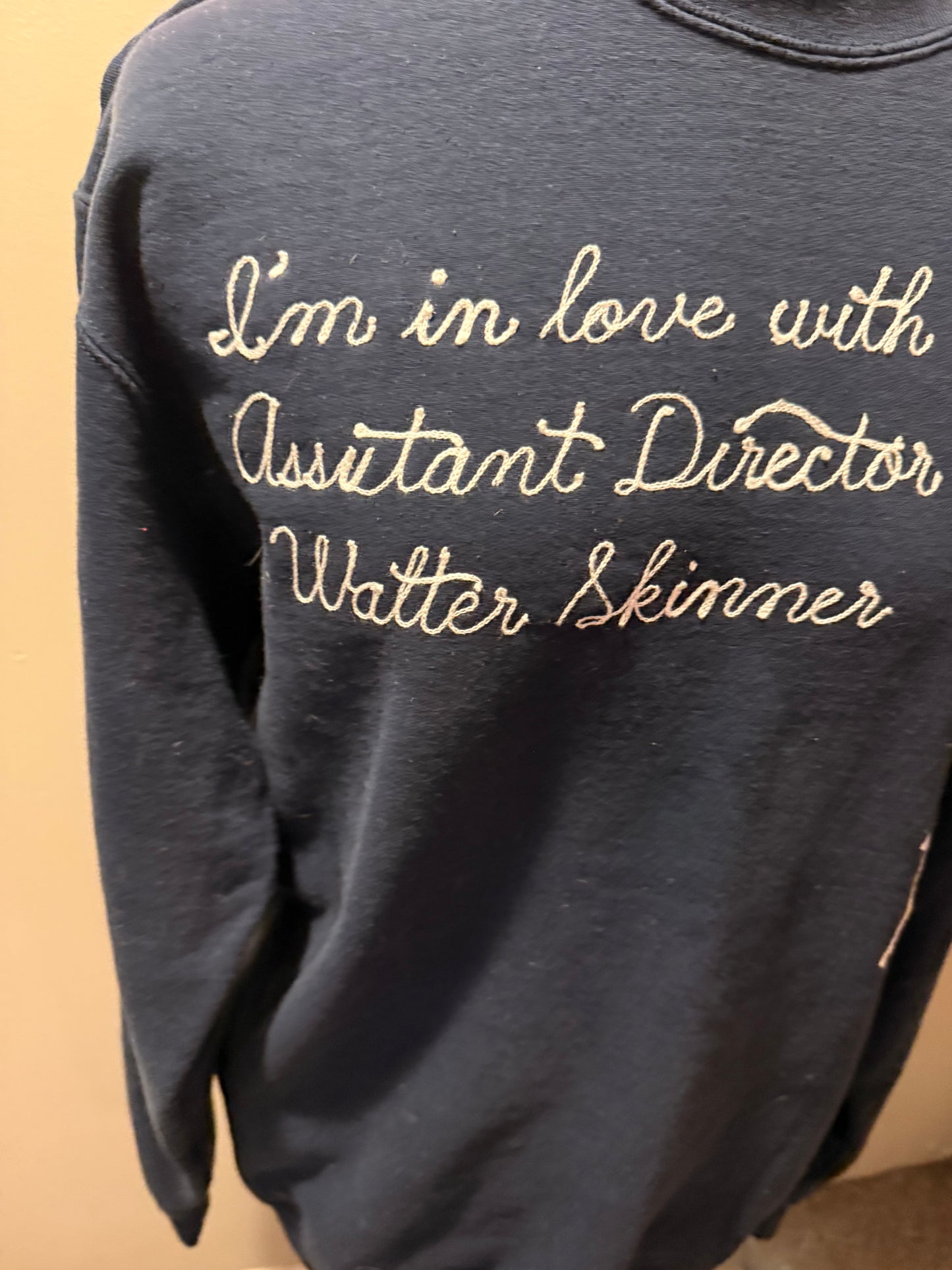 I'm in love with Asst Dir Skinner Navy L/S Crewneck Sweatshirt - LG