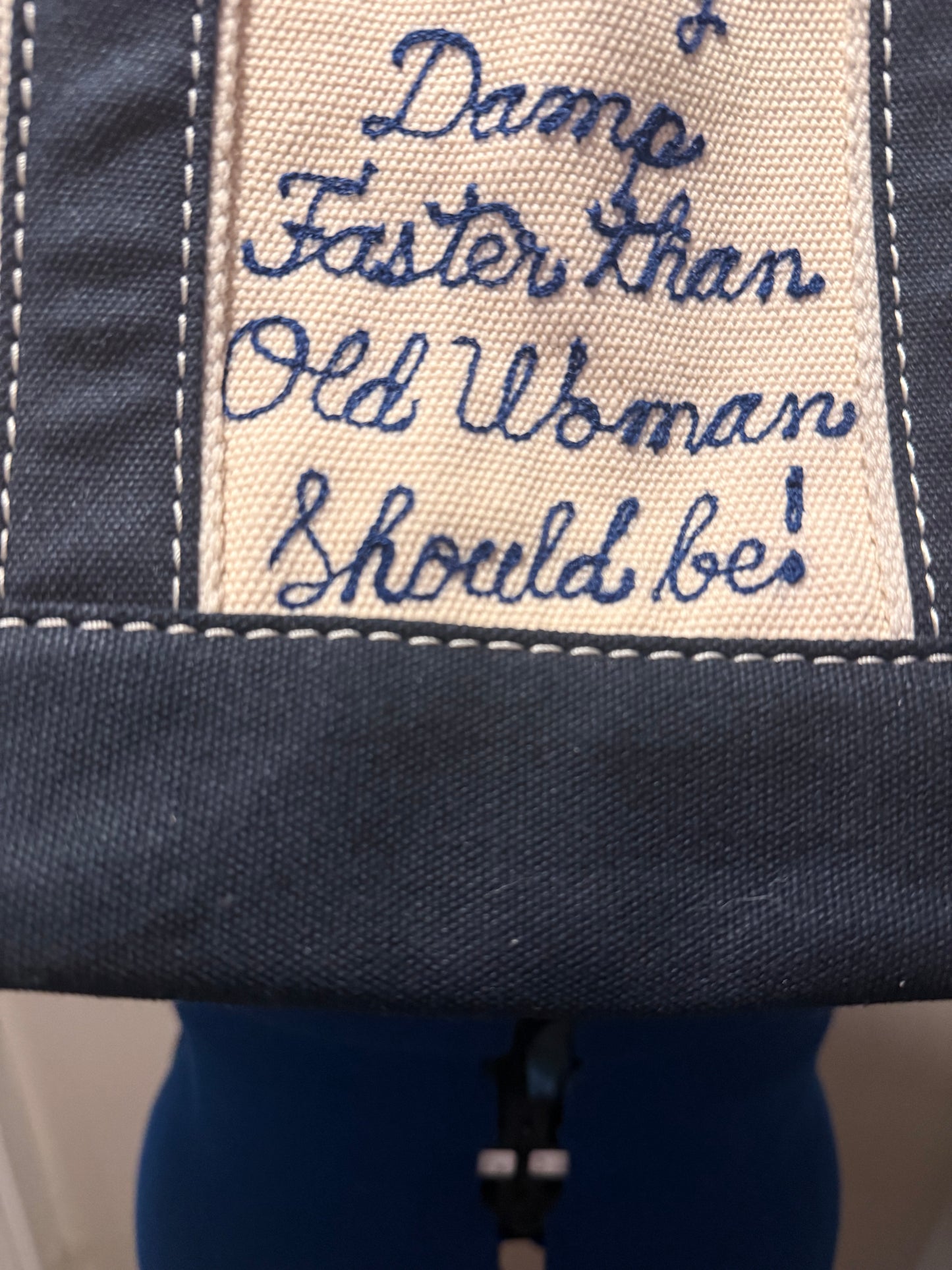Sea Hag Bag Widow's Bay Small Tote - Navy Blue
