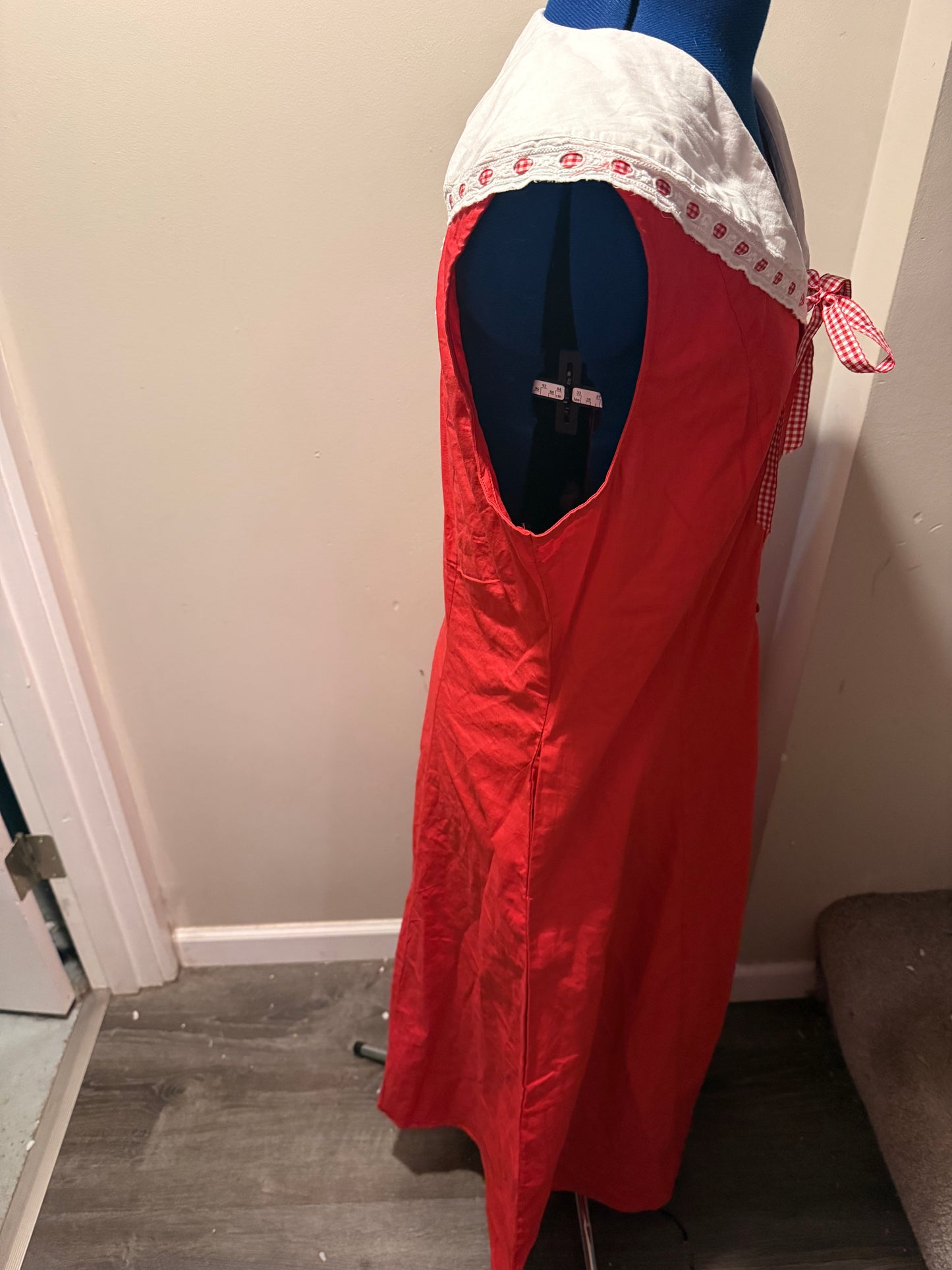 Save America! Divorce Your M A G A Husband! Red + White Midi Dress - LG