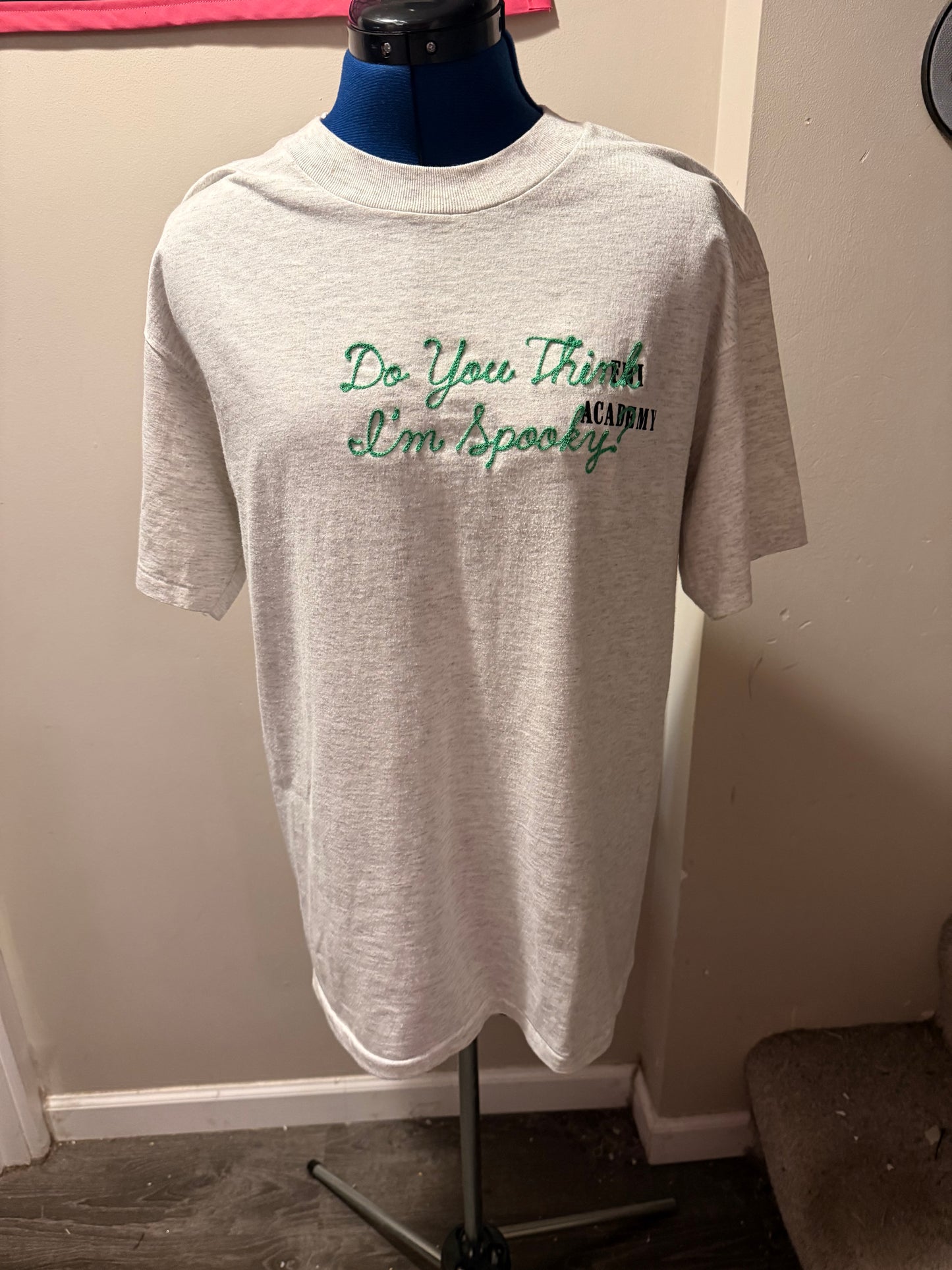Do You Think I'm Spooky? Gray FBI VTG Tee - XL