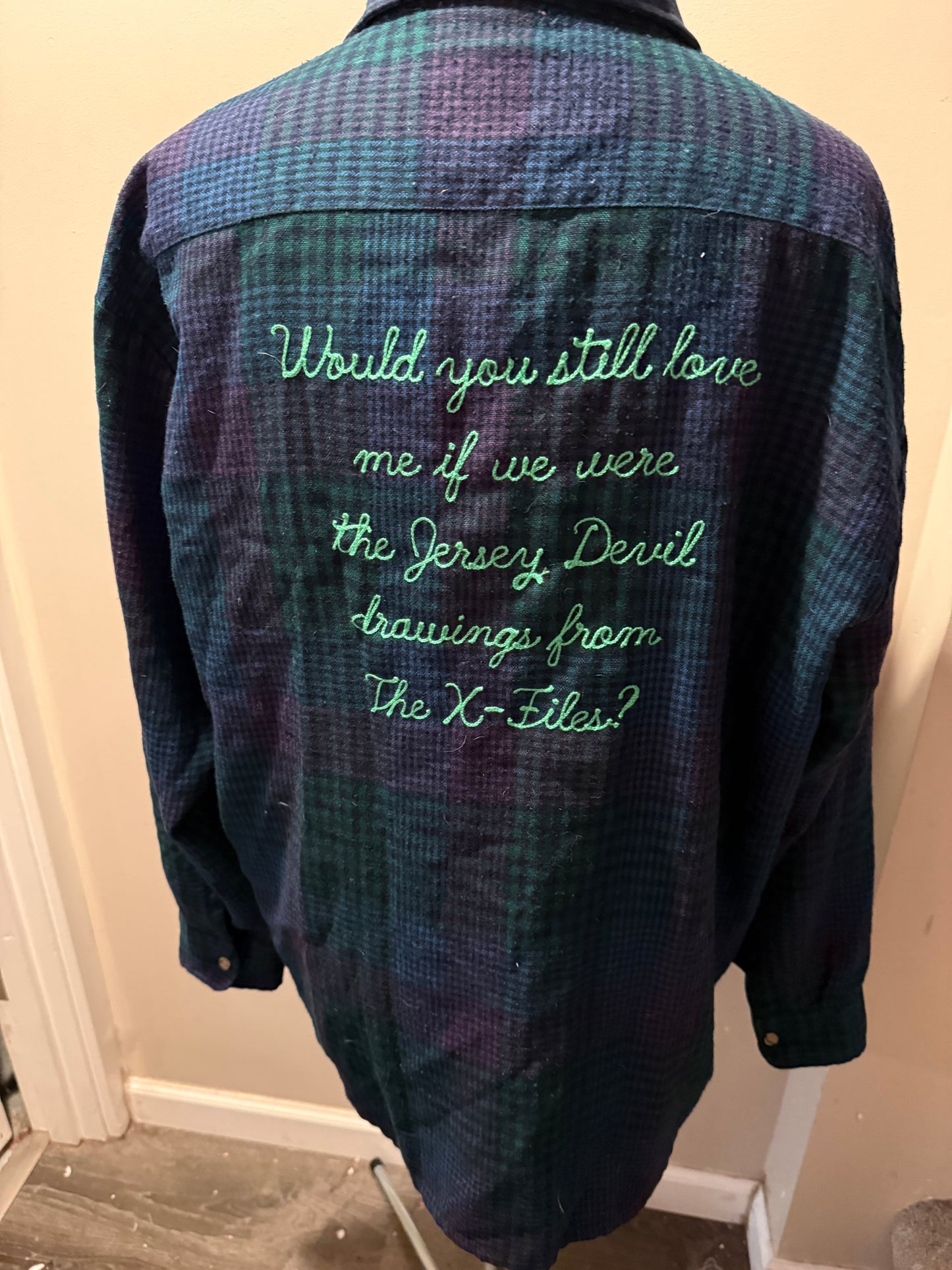 The Jersey Devil Plaid Flannel Button-Up Shirt - LG