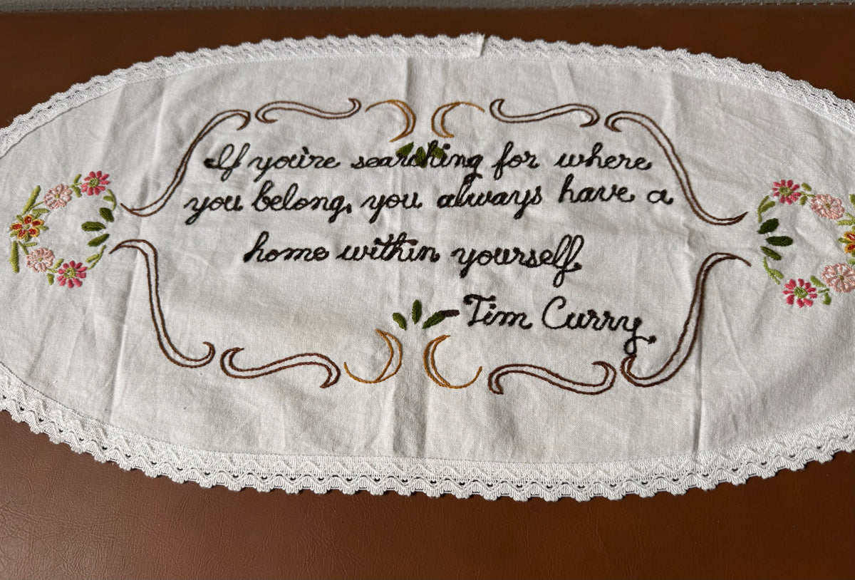 Tim Curry Home Within Yourself Memorial Quote Table Linen
