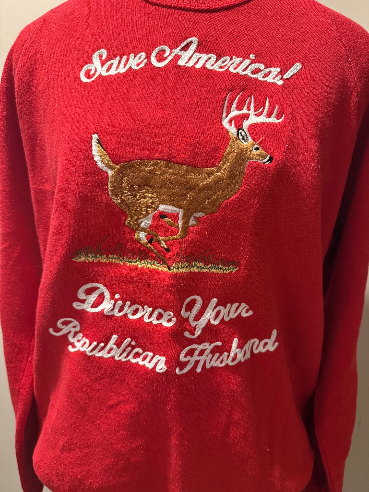 Save America! Divorce Your Republican Husband! Crewneck Sweatshirt - LG