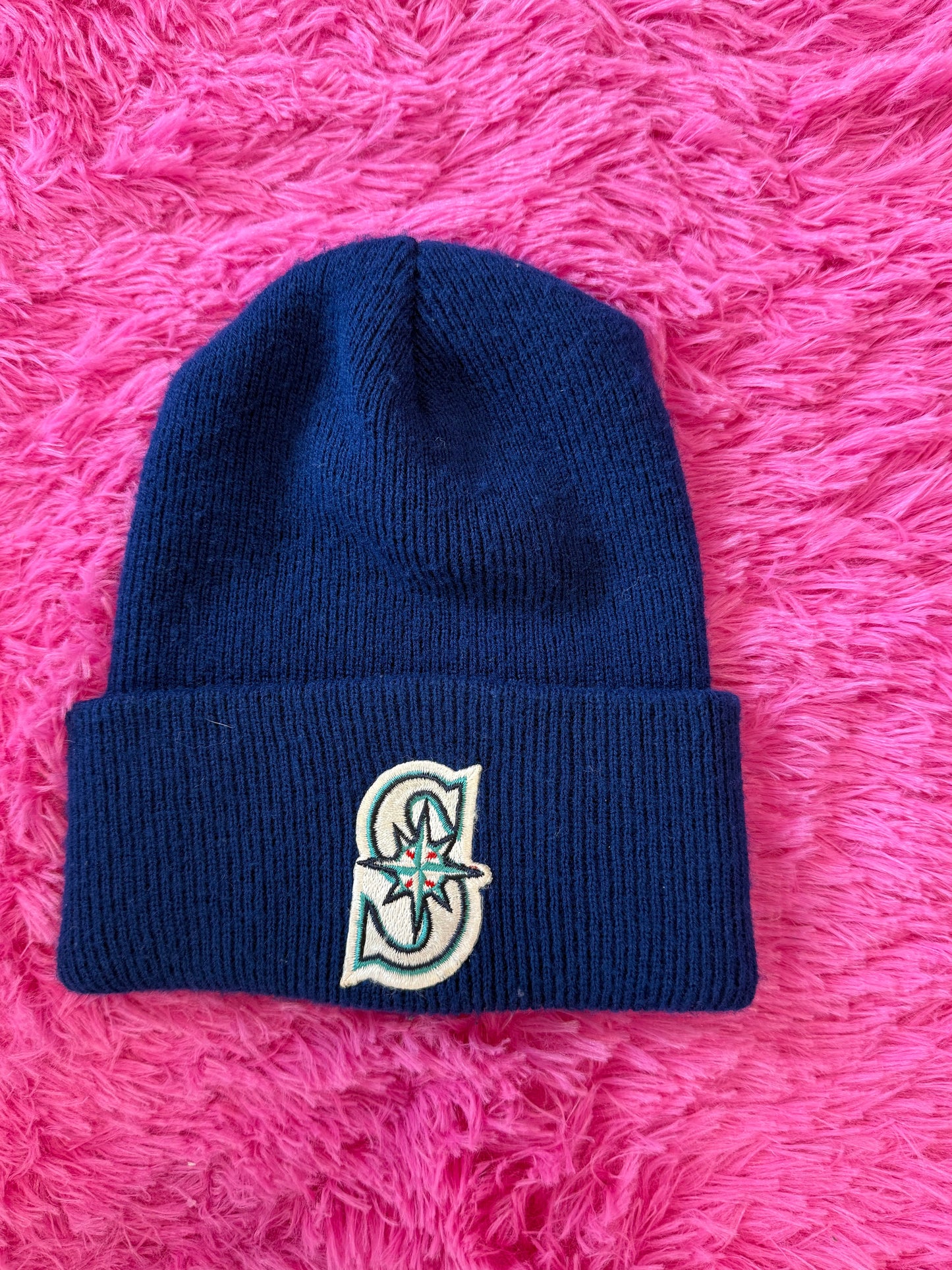 Vintage Dark Blue Seattle Mariners Cozy Warm Beanie