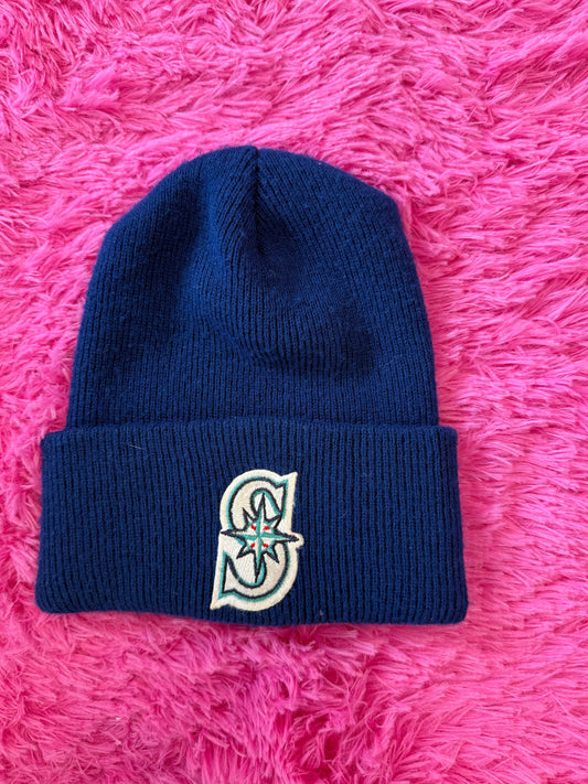 Vintage Dark Blue Seattle Mariners Cozy Warm Beanie