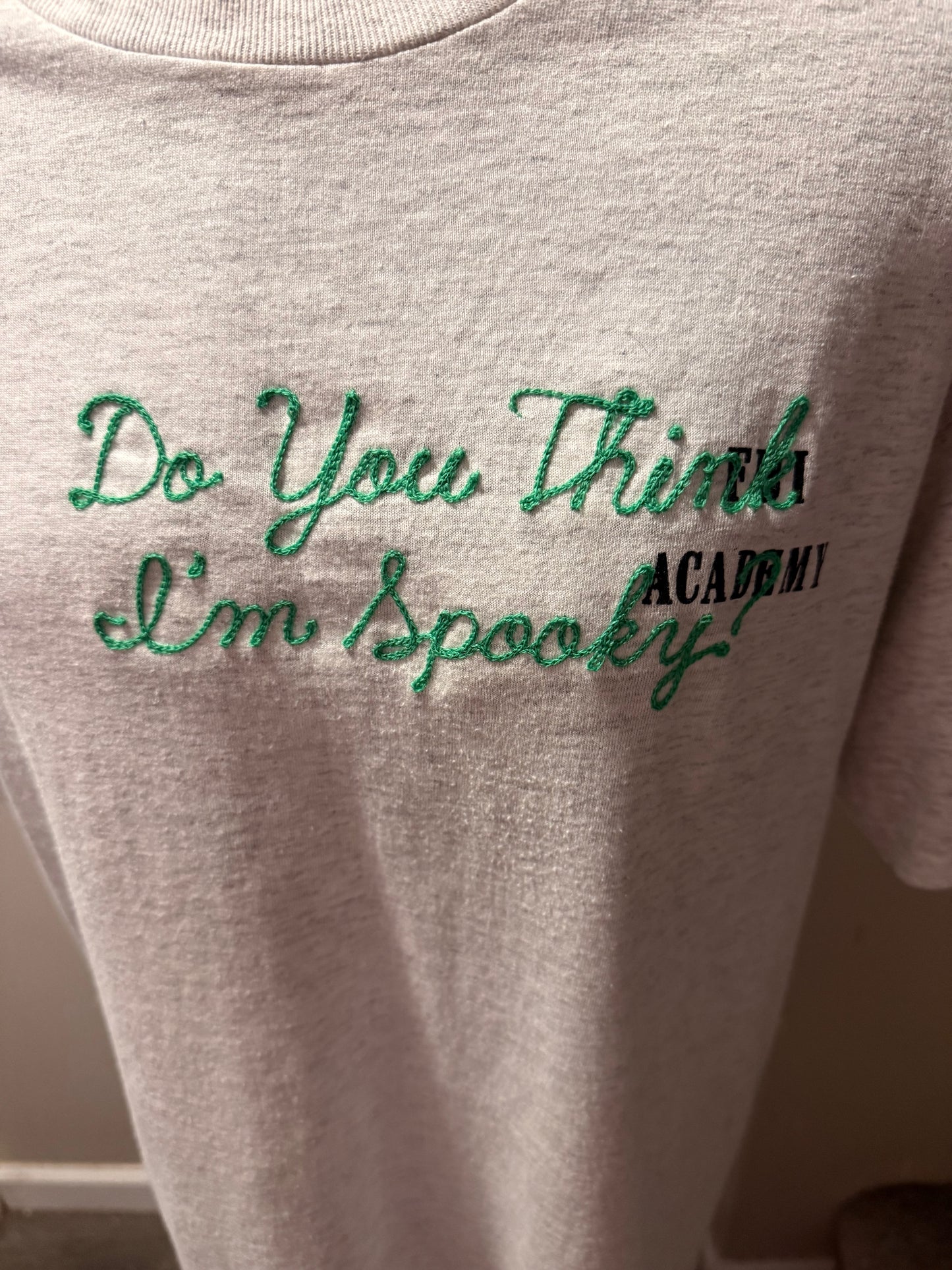 Do You Think I'm Spooky? Gray FBI VTG Tee - XL