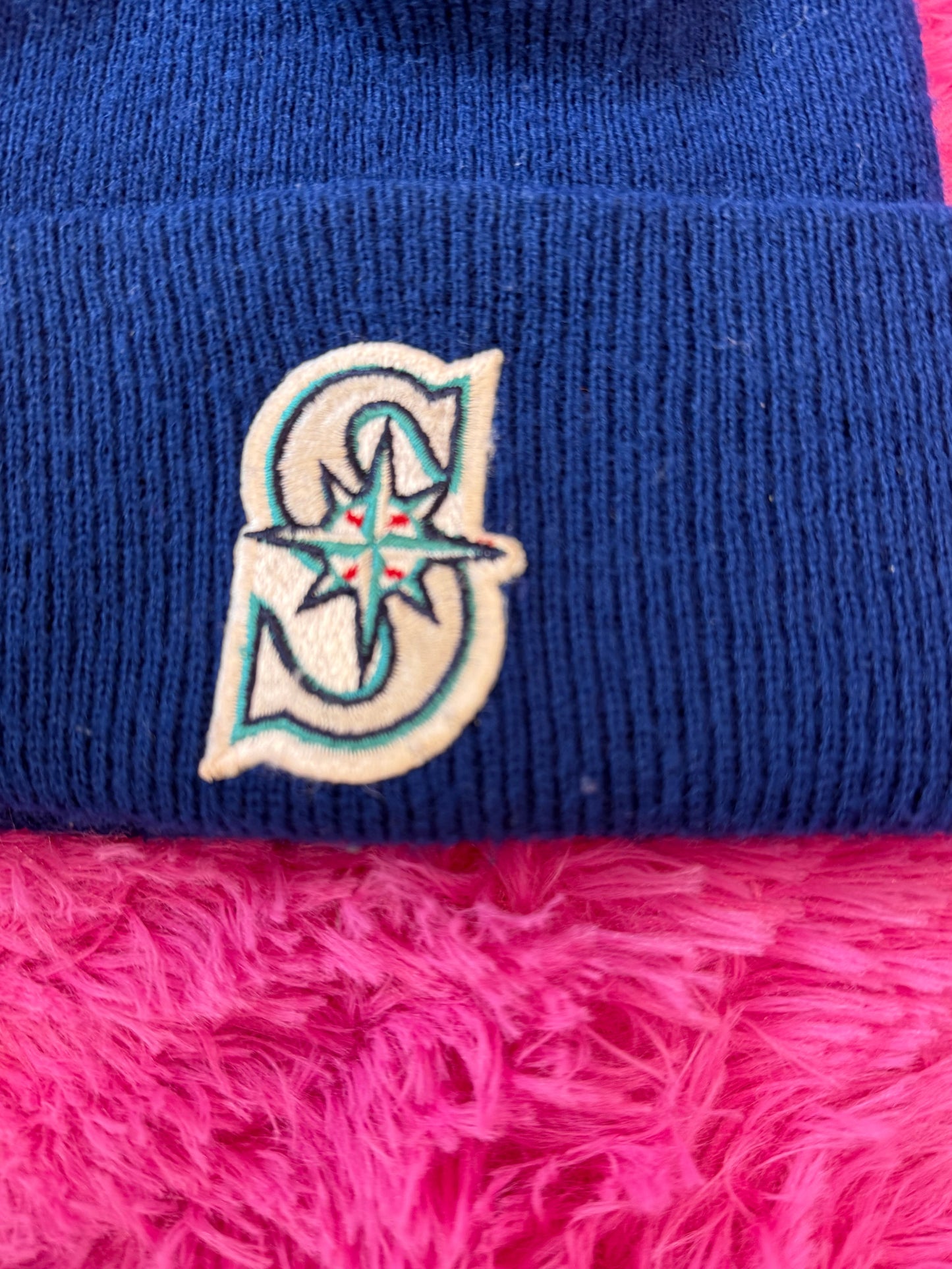 Vintage Dark Blue Seattle Mariners Cozy Warm Beanie