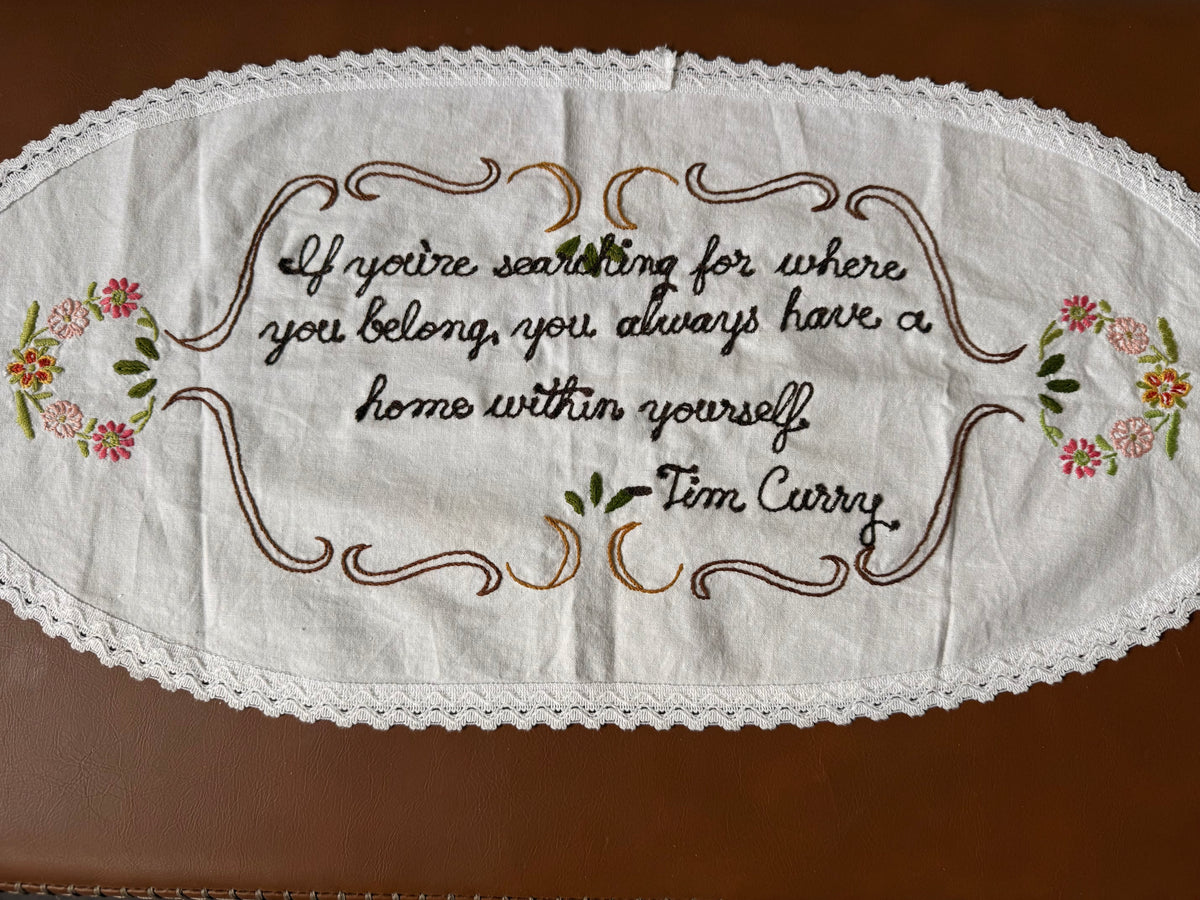 Tim Curry Home Within Yourself Memorial Quote Table Linen