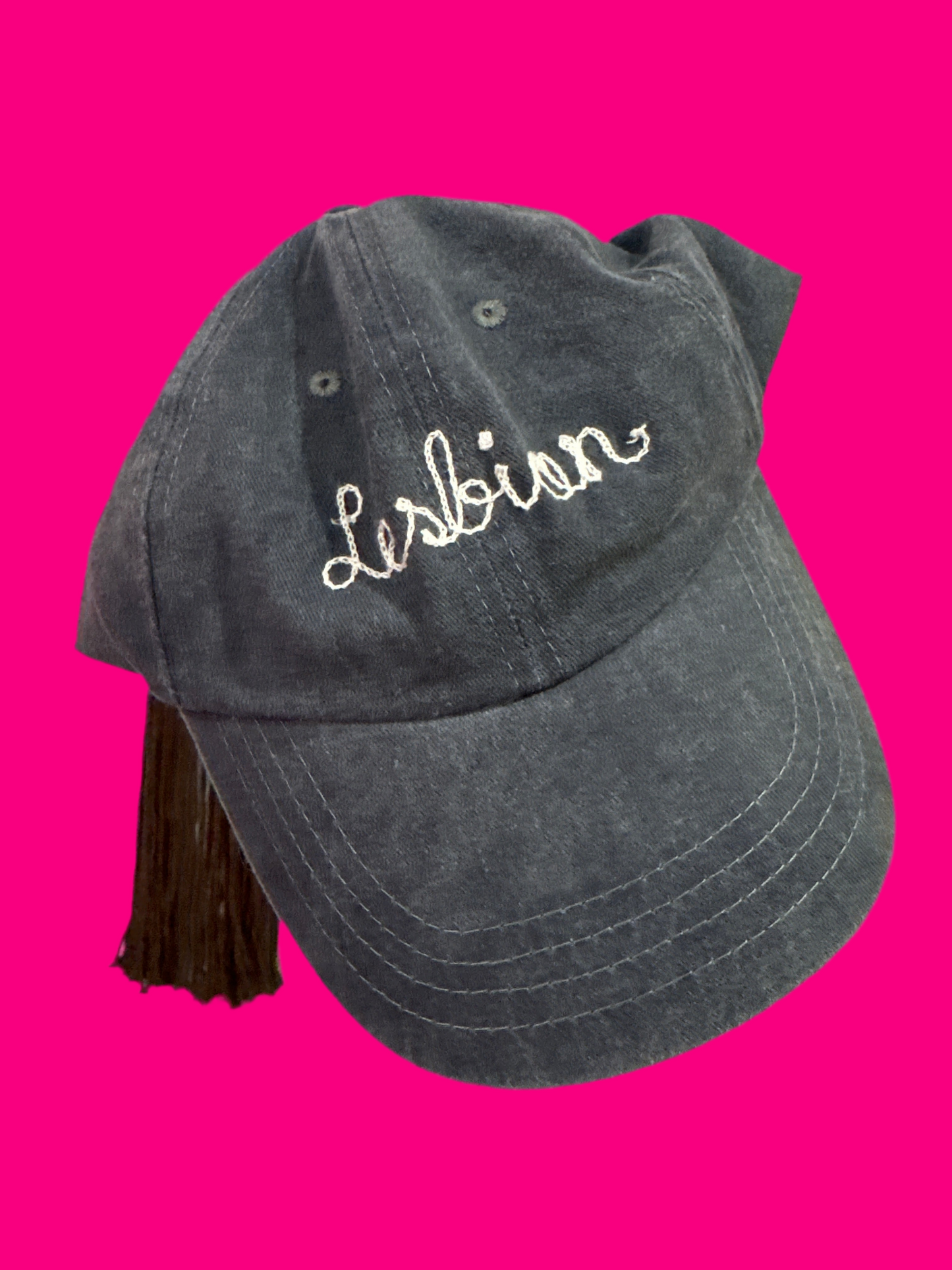 "Lesbian" Navy Adjustable Dad Hat