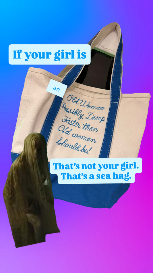 Sea Hag Bag Widow's Bay Medium Tote - Marine Blue