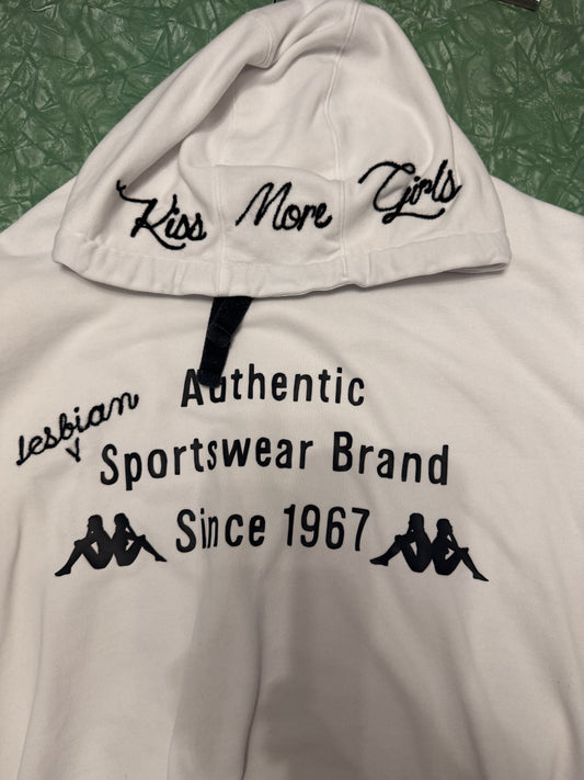 Kiss More Girls Kappa Lesbian Hoodie